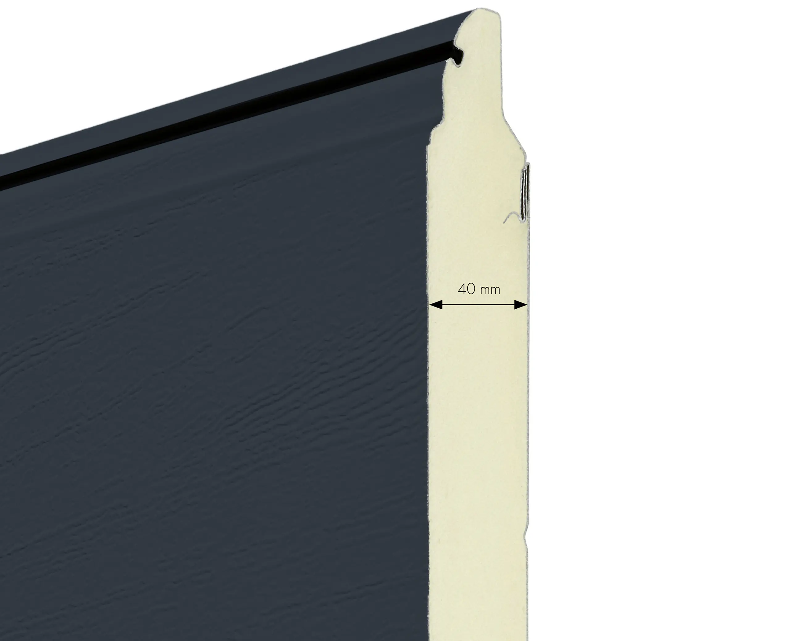 IsoMatic Garagen-Sektionaltor 250 x 212,5 cm anthrazitgrau Inkl. Torantrieb