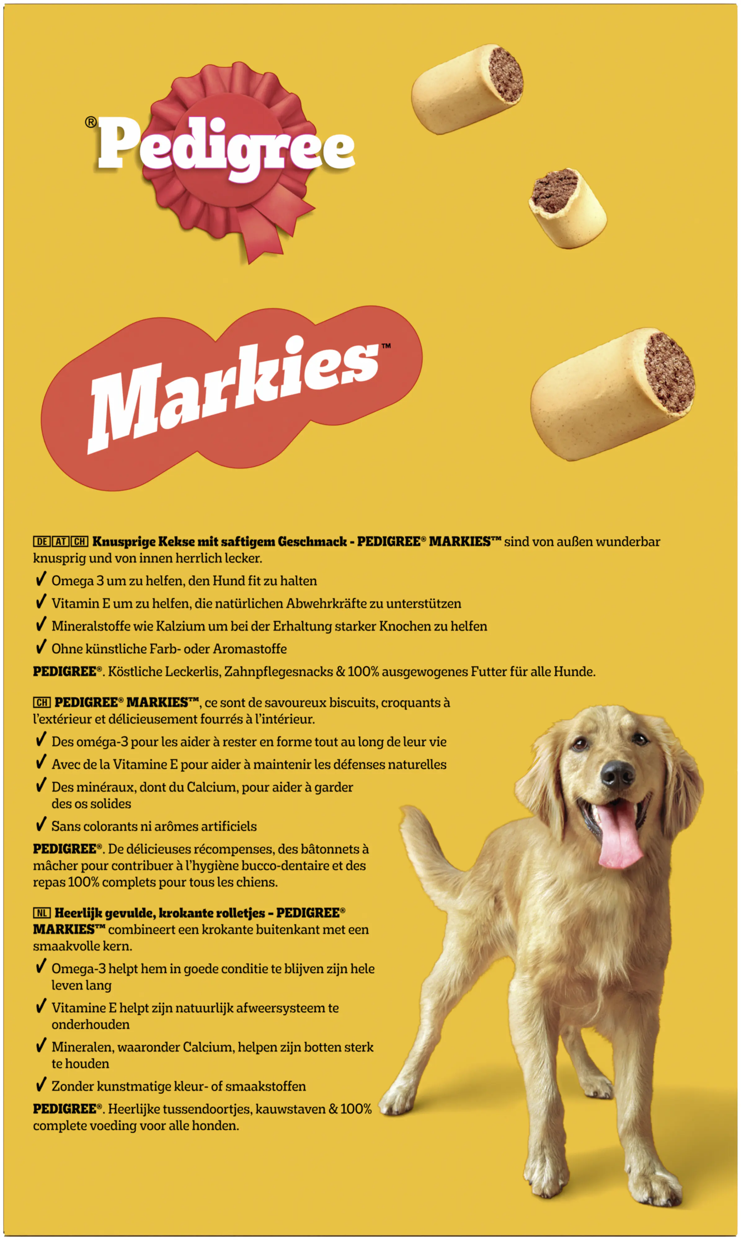 Pedigree Hundesnacks Markies Trios 500 g