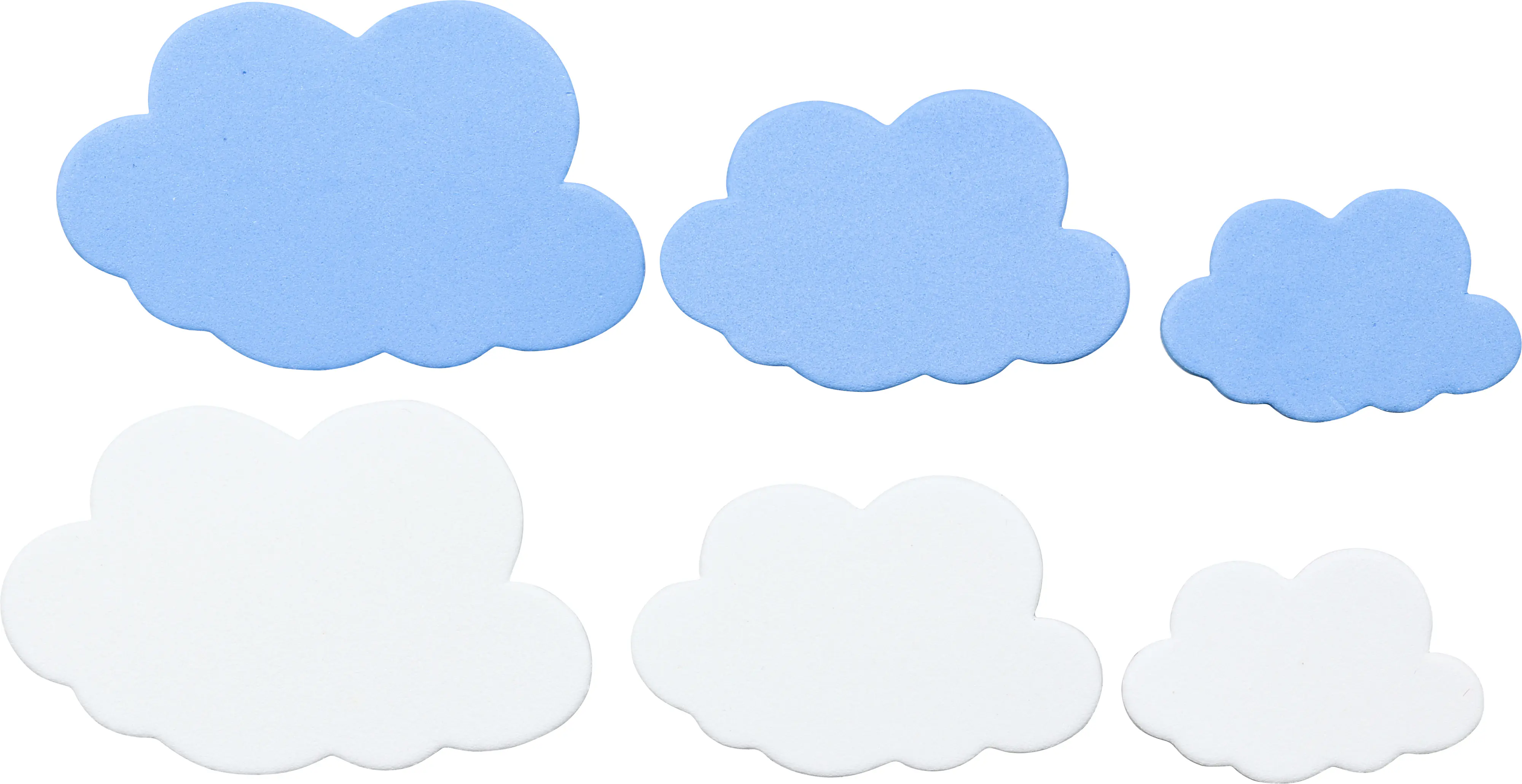 Glorex Moosgummi Sticker Sonne Mond Wolken selbstklebend  52 Stück