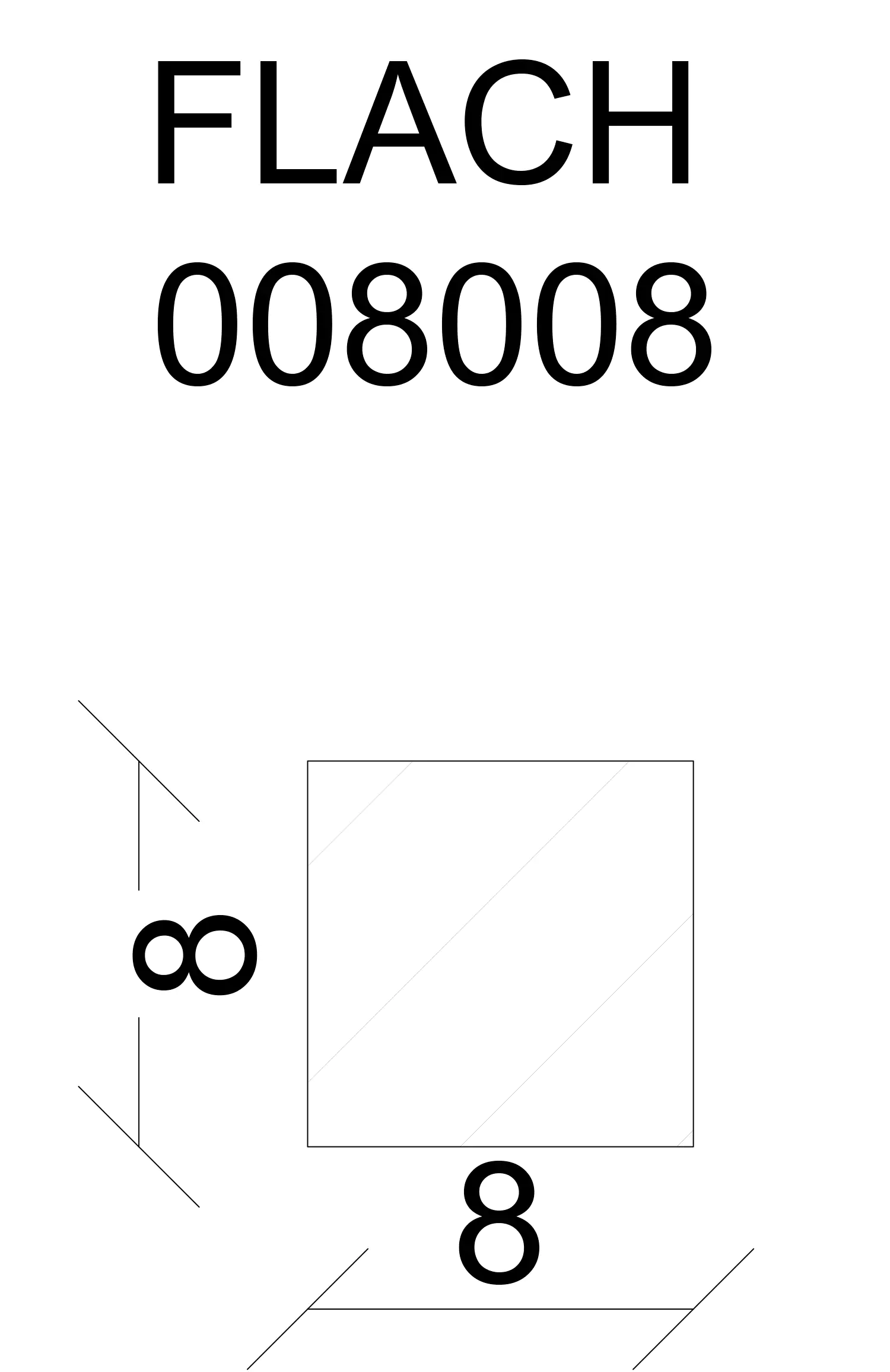 FN Neuhofer Flachleiste 95 cm 8 x 8 mm Buche