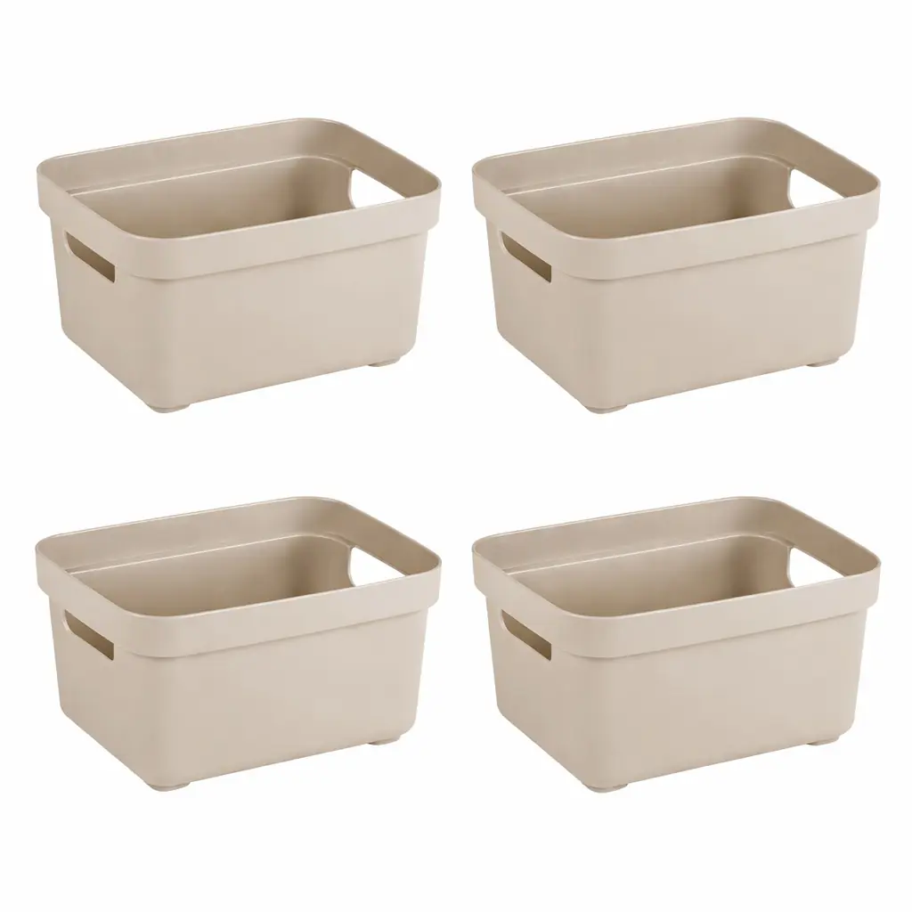 Sunware Aufbewahrungsbox Sigma Home 2,5L beige 4er-Set
