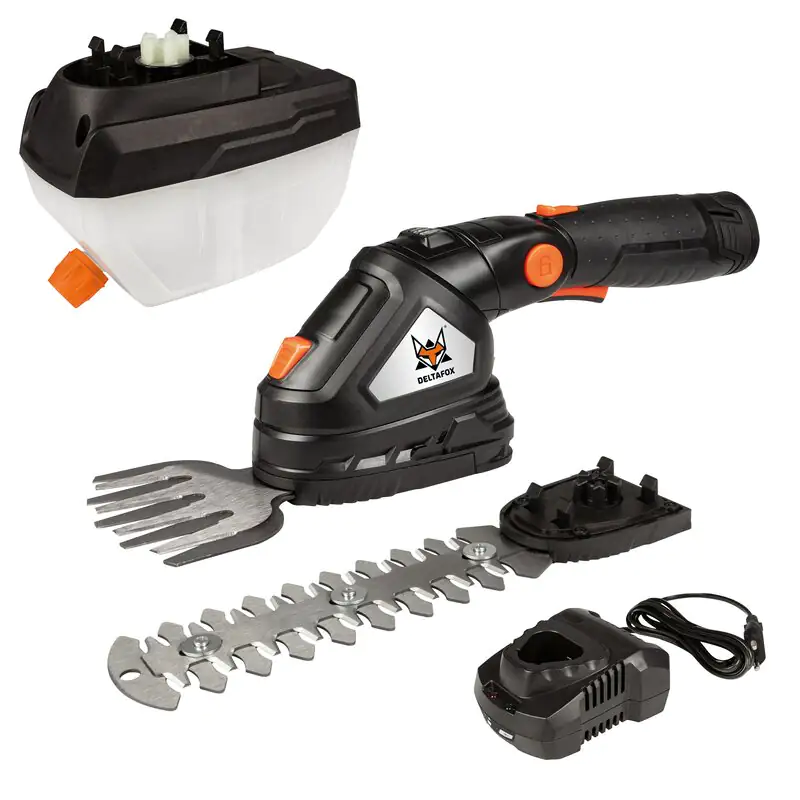 DELTAFOX Akku-Gras und Strauchmesser DG-CGC 1080 Set inkl. Drucksprüher