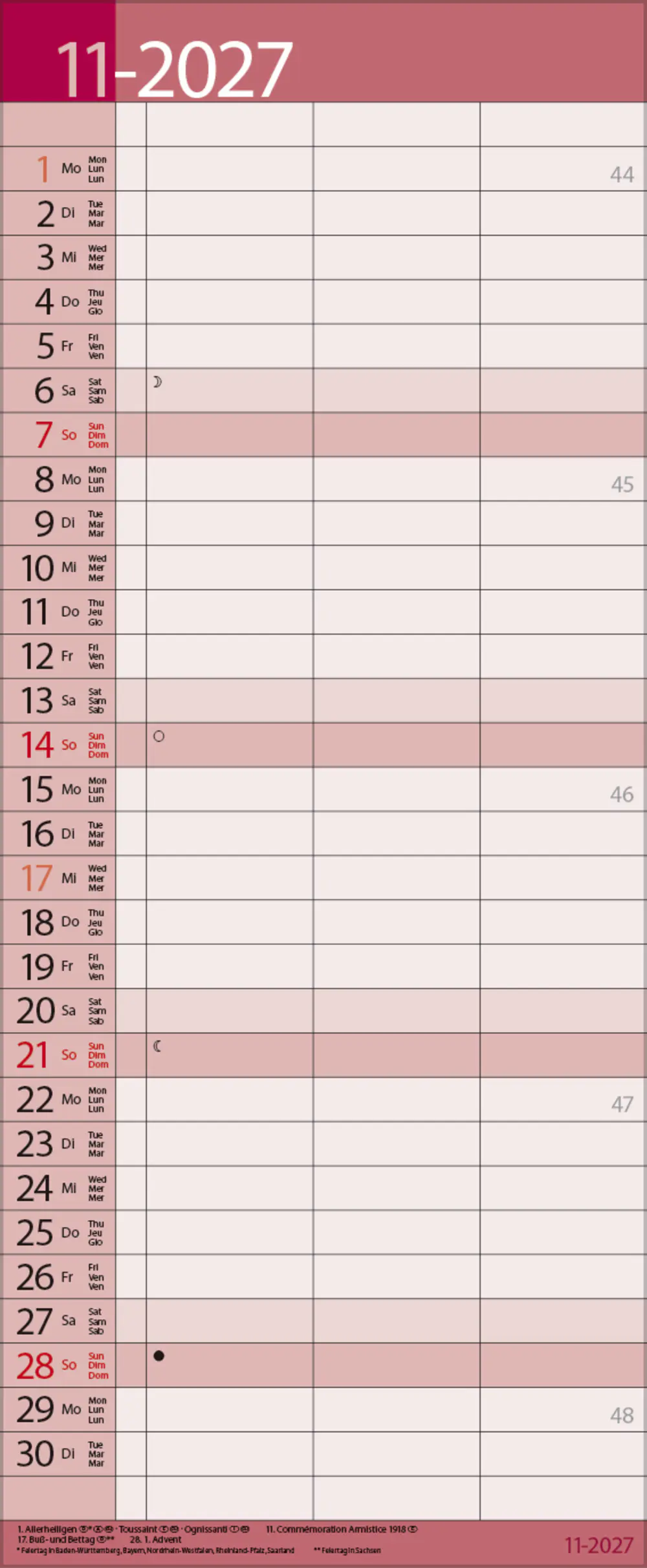 Korsch Kalender Timer for 2 Lifestyle 2027