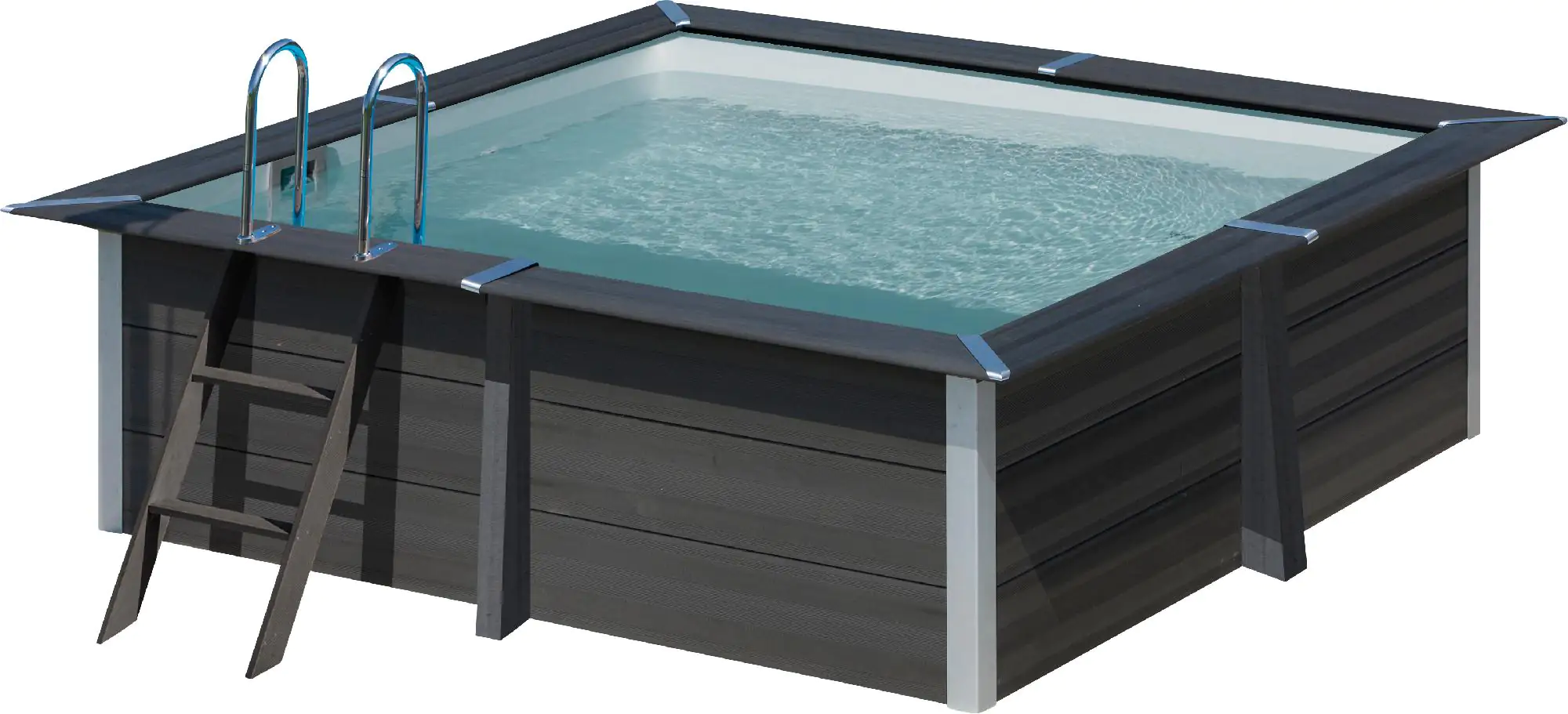 Gre Composite Pool quadratisch grau 326 x 326 x 96 cm Gre Composite Pool quadratisch grau 326 x 326 x 96 cm