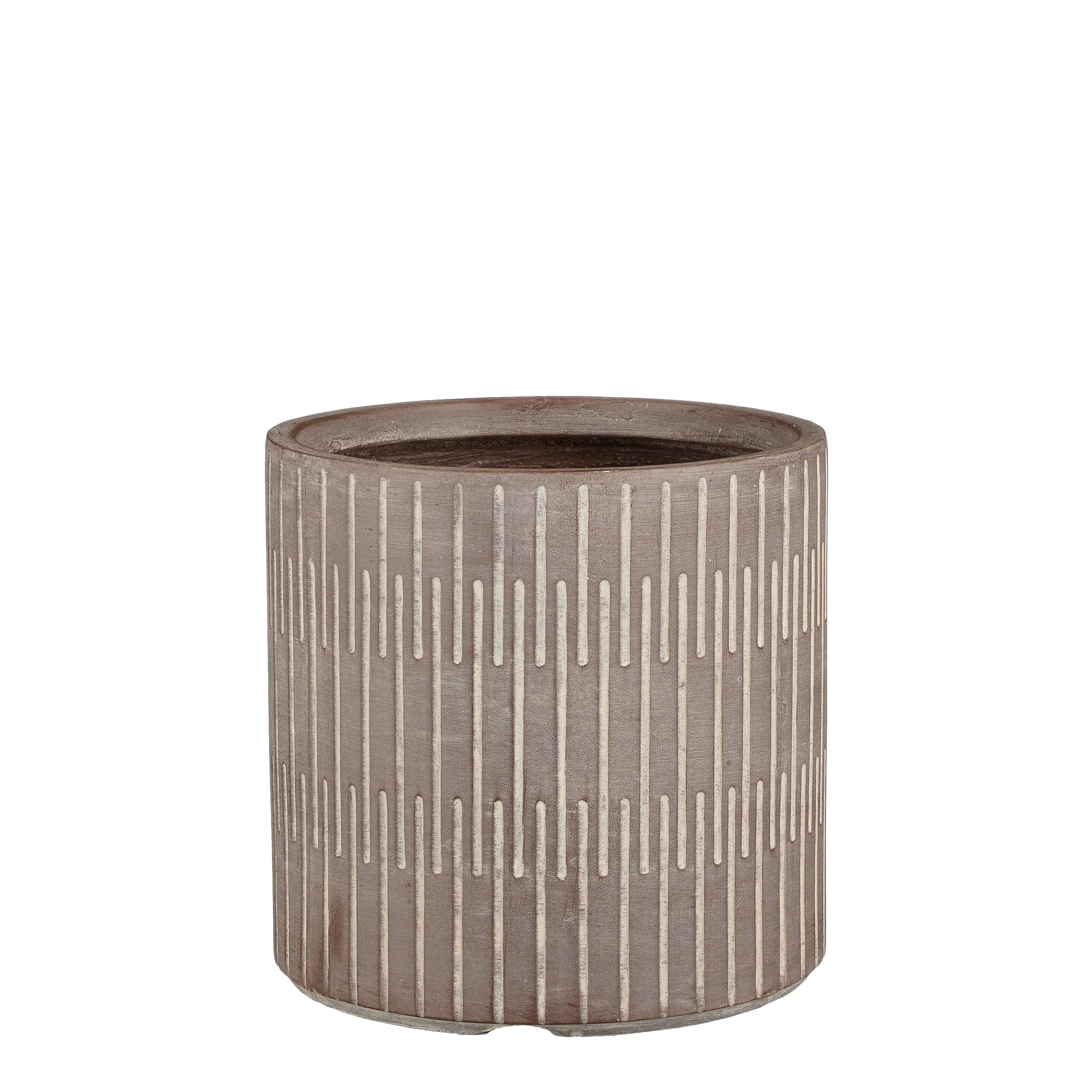 Mica Decorations Pflanztopf Oslo Ø 31 x 30,5 cm dunkelbraun