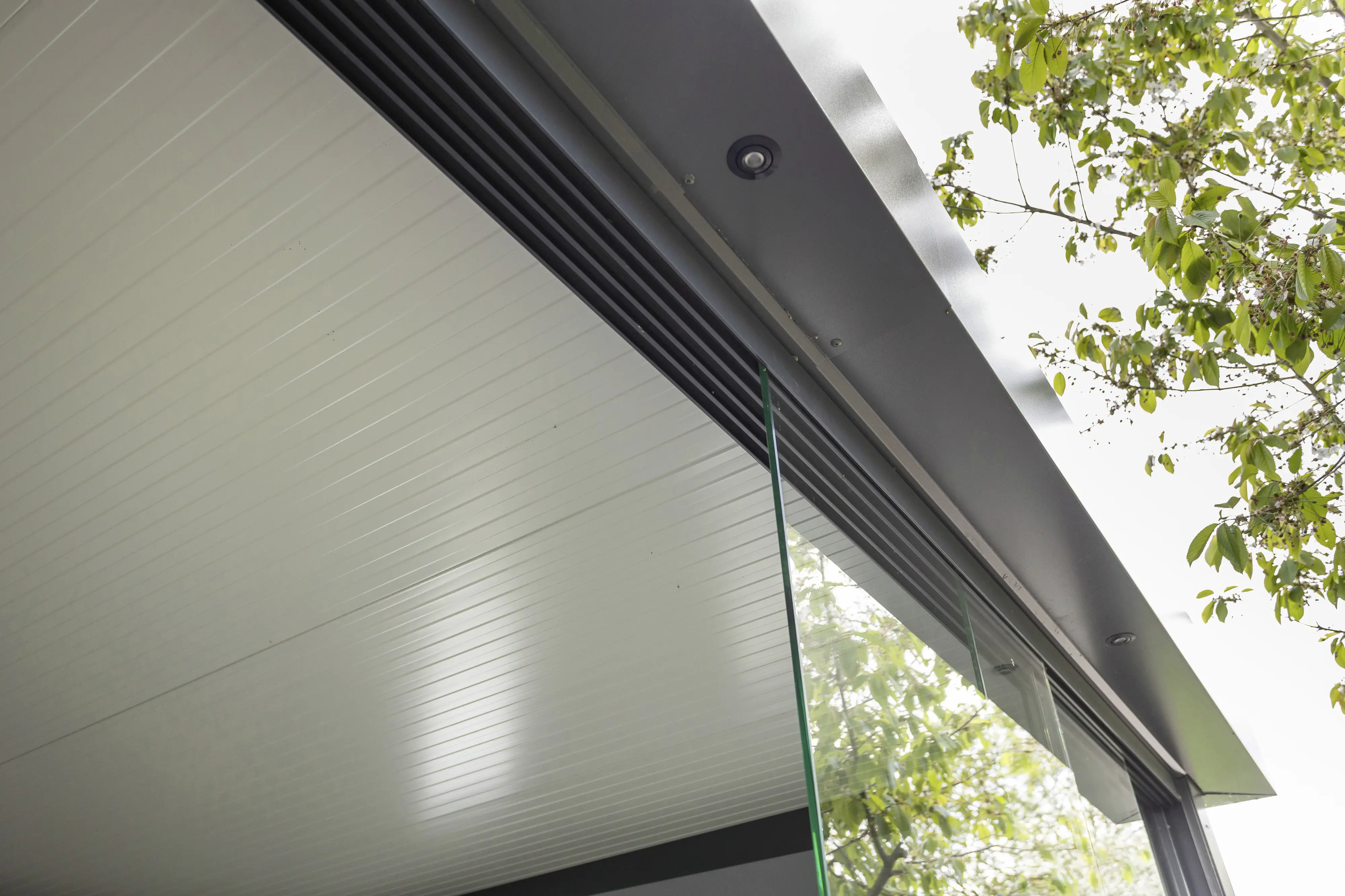 Telluria Glasschiebewand für Lounge XL granitgrau