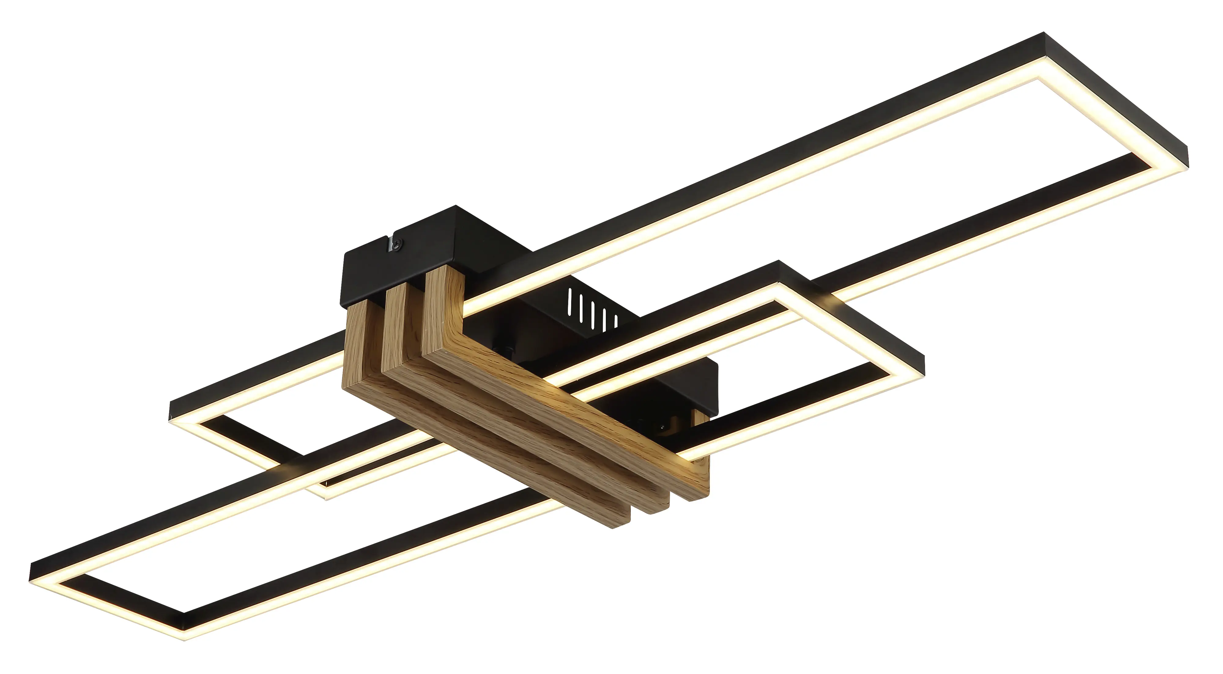 Globo Deckenleuchte Dakari I 80 x 23 cm L x B schwarz warmweiß