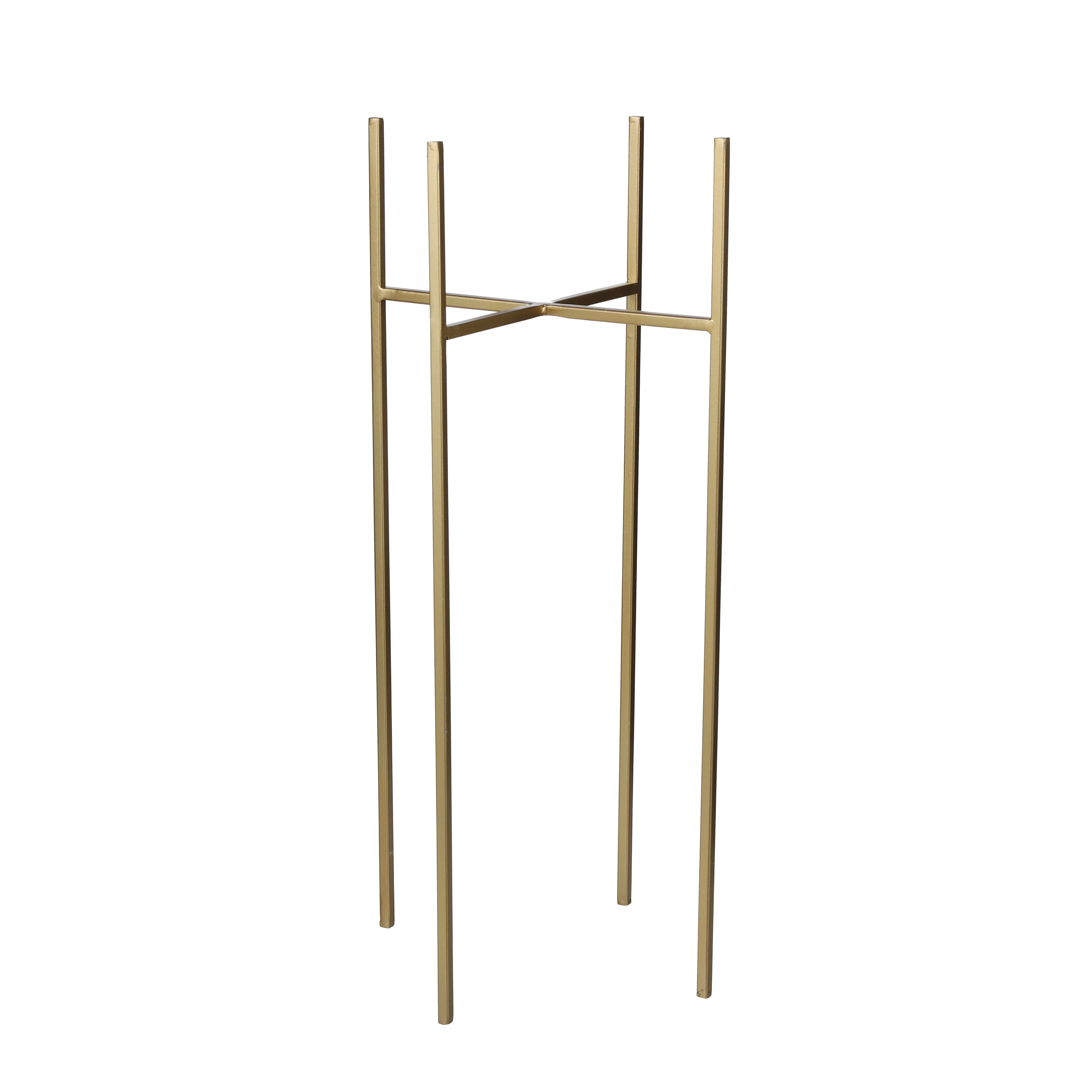 Mica Pflanzenständer Scott gold, 18,5 x 18,5 x 55 cm