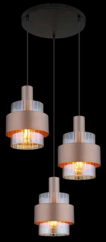 Globo Hängeleuchte Milley 45 x 150 cm (Ø x H) bronze matt