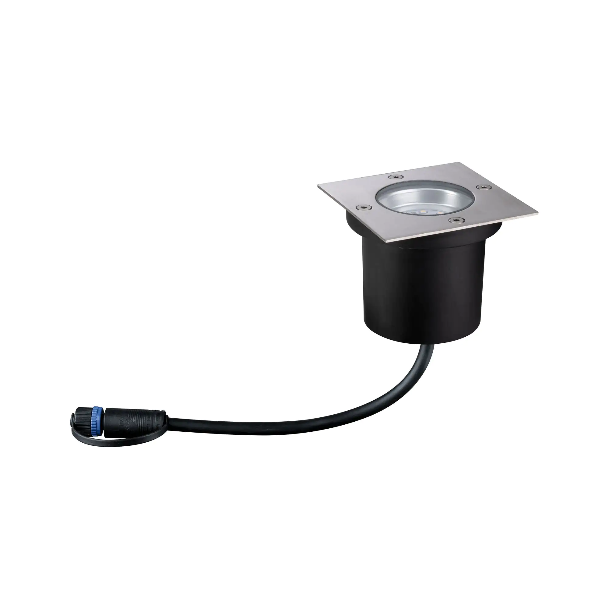 4000870942277_04 Paulmann Plug & Shine Bodeneinbauleuchte Outdoor silber 10 cm warmweiß
