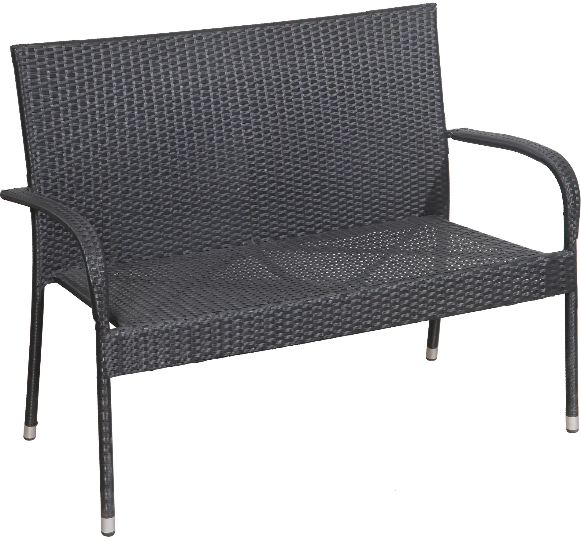 2076911512626 TrendLine Rattanbank Malta schwarz