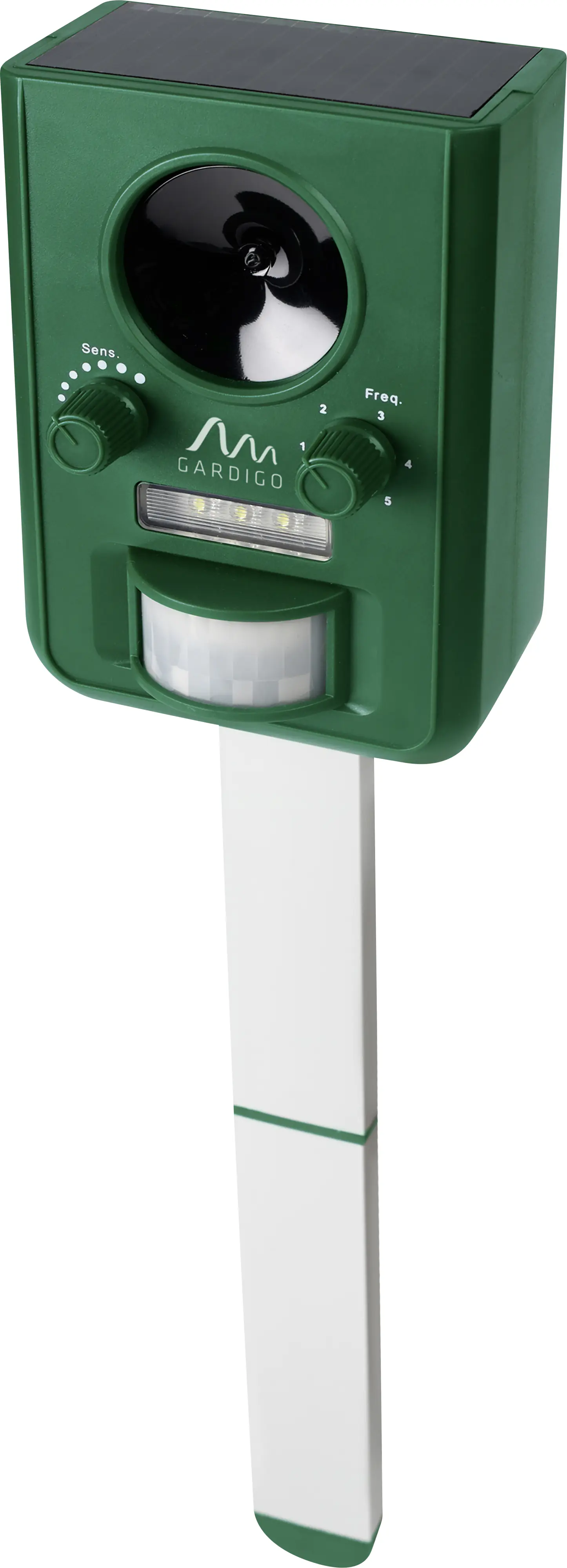 Gardigo Solar Tiervertreiber grün, mit Erdspieß