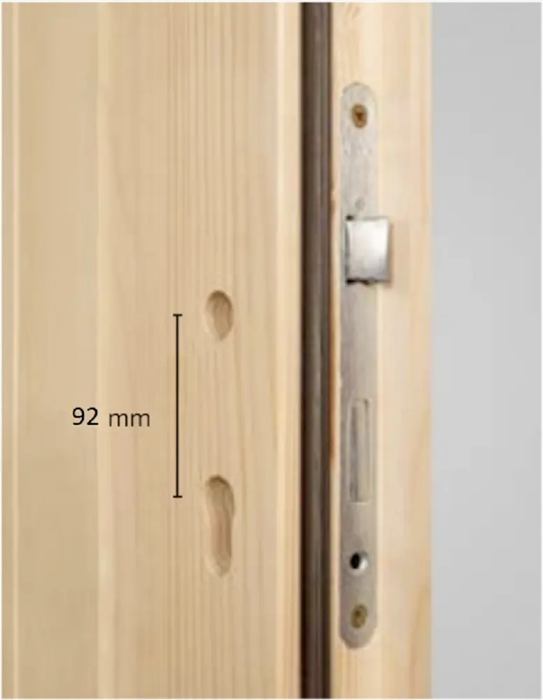 Panto Nebeneingangstür Holz 511 98 x 198 cm DIN rechts