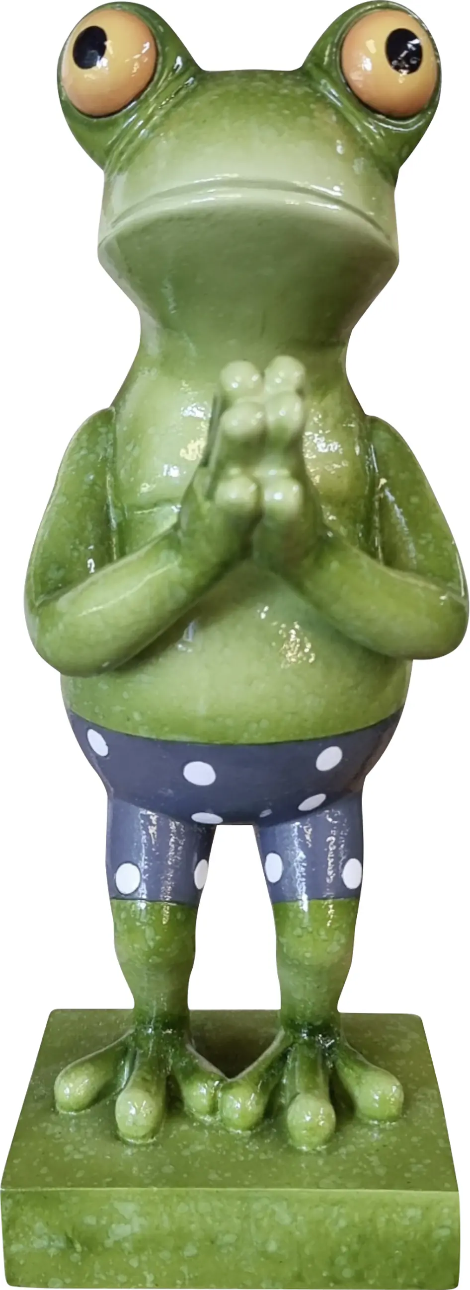 Dekofigur Frosch stehend 30 cm bunt