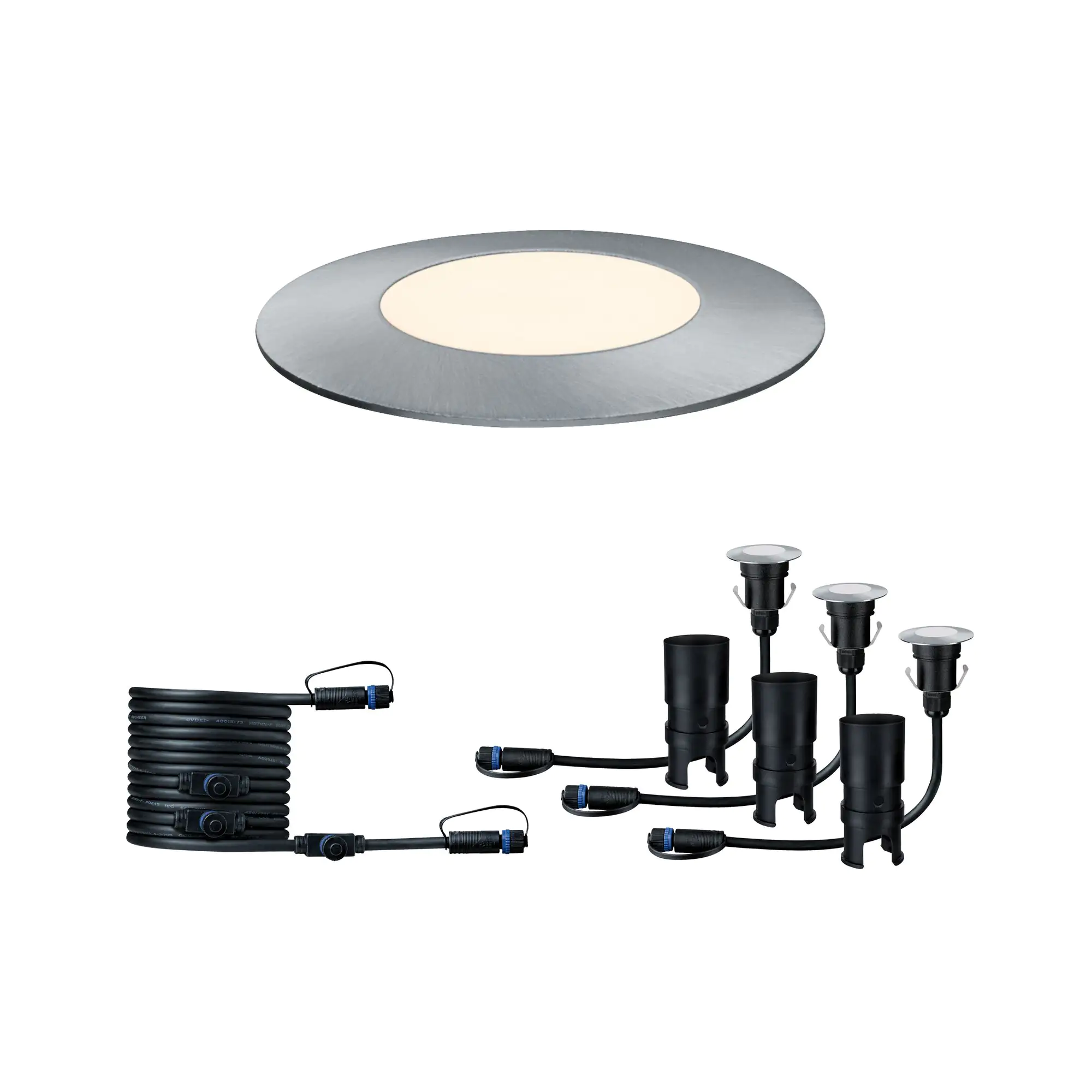 4000870939499 Paulmann Plug & Shine Bodeneinbauleuchte Floor Mini Set Outdoor