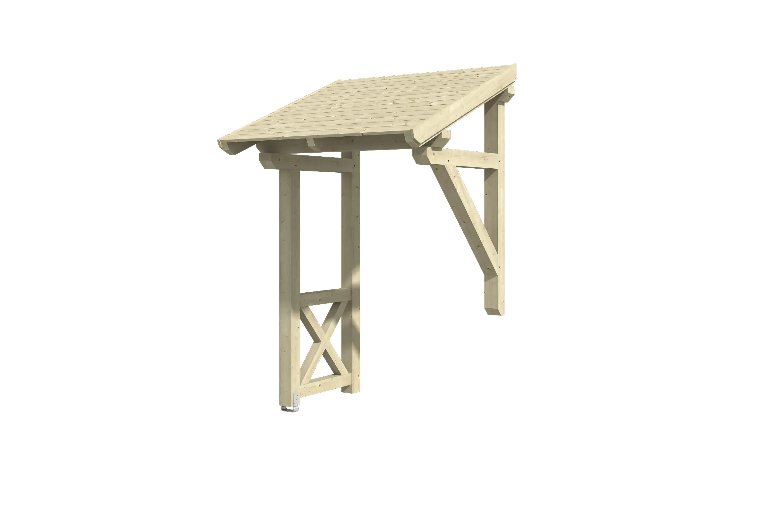 SKAN HOLZ Vordach Potsdam Typ 3 176 x 156 cm, natur