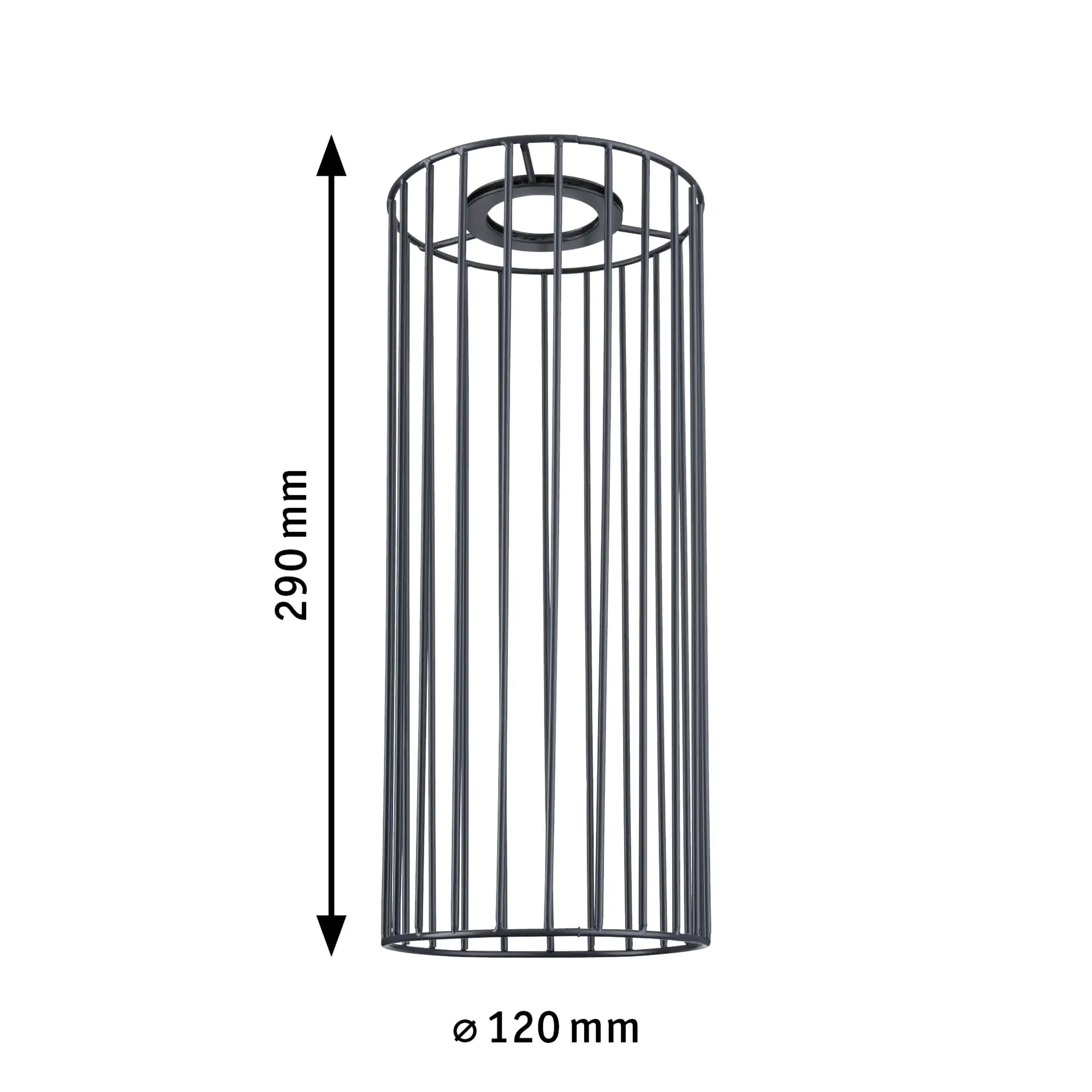 Paulmann URail Lampenschirm Biraha 2Easy anthrazit 12 x 29 cm