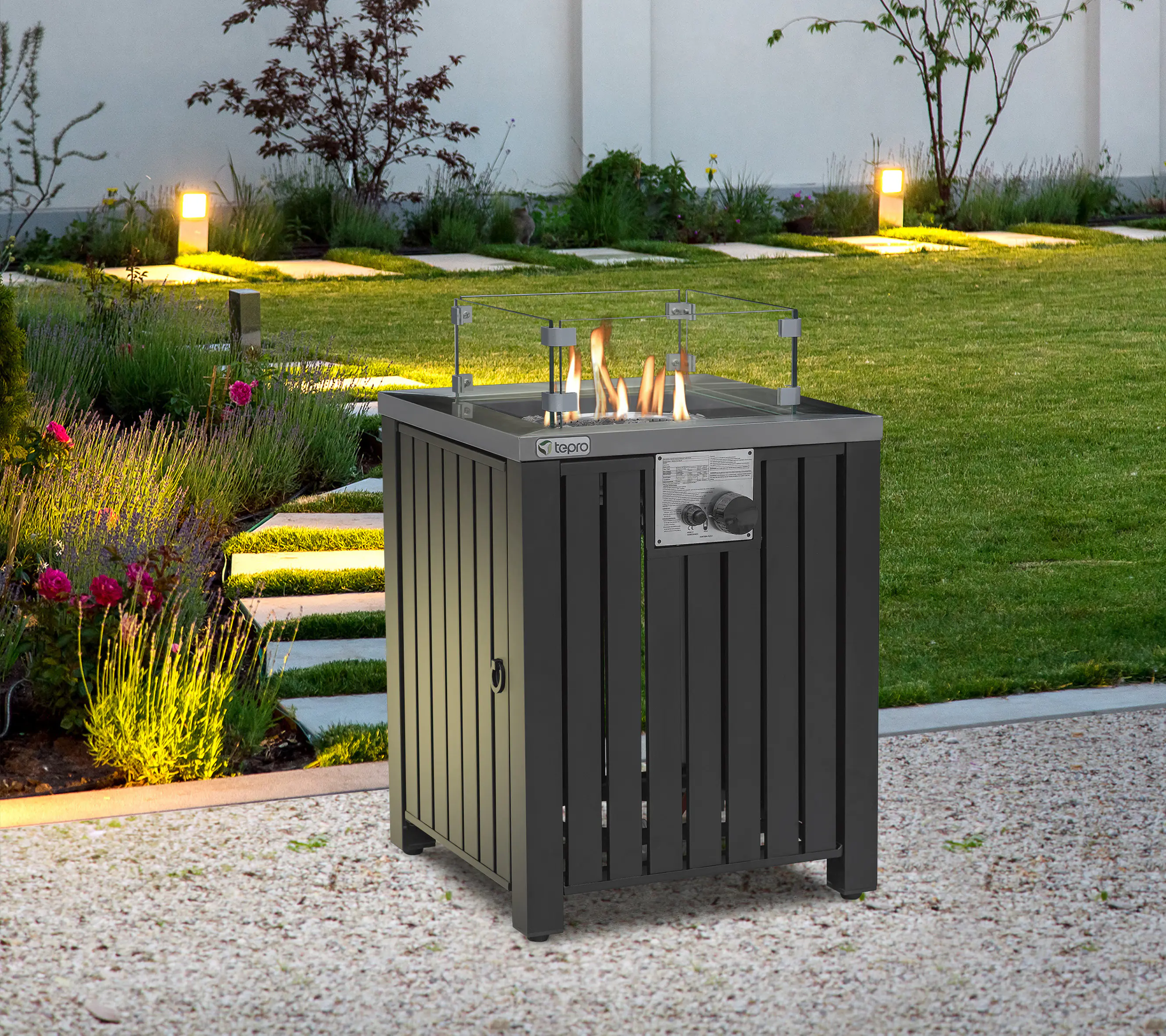 Tepro Gasfeuerstelle Topeka anthrazit