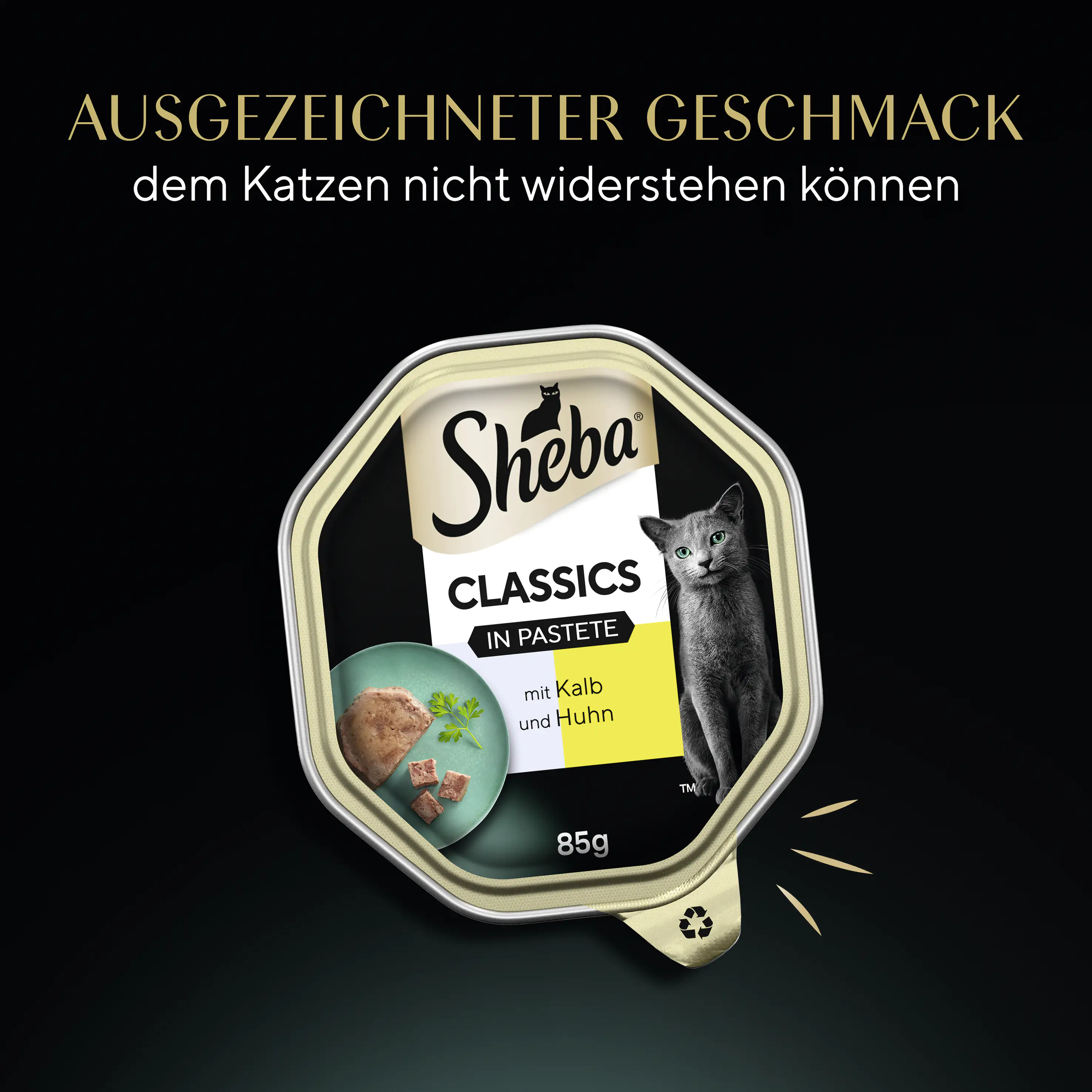 Sheba Classics in Pastete mit Kalb & Huhn Katzenfutter 85 g Sheba Classics in Pastete mit Kalb & Huhn Katzenfutter 85 g