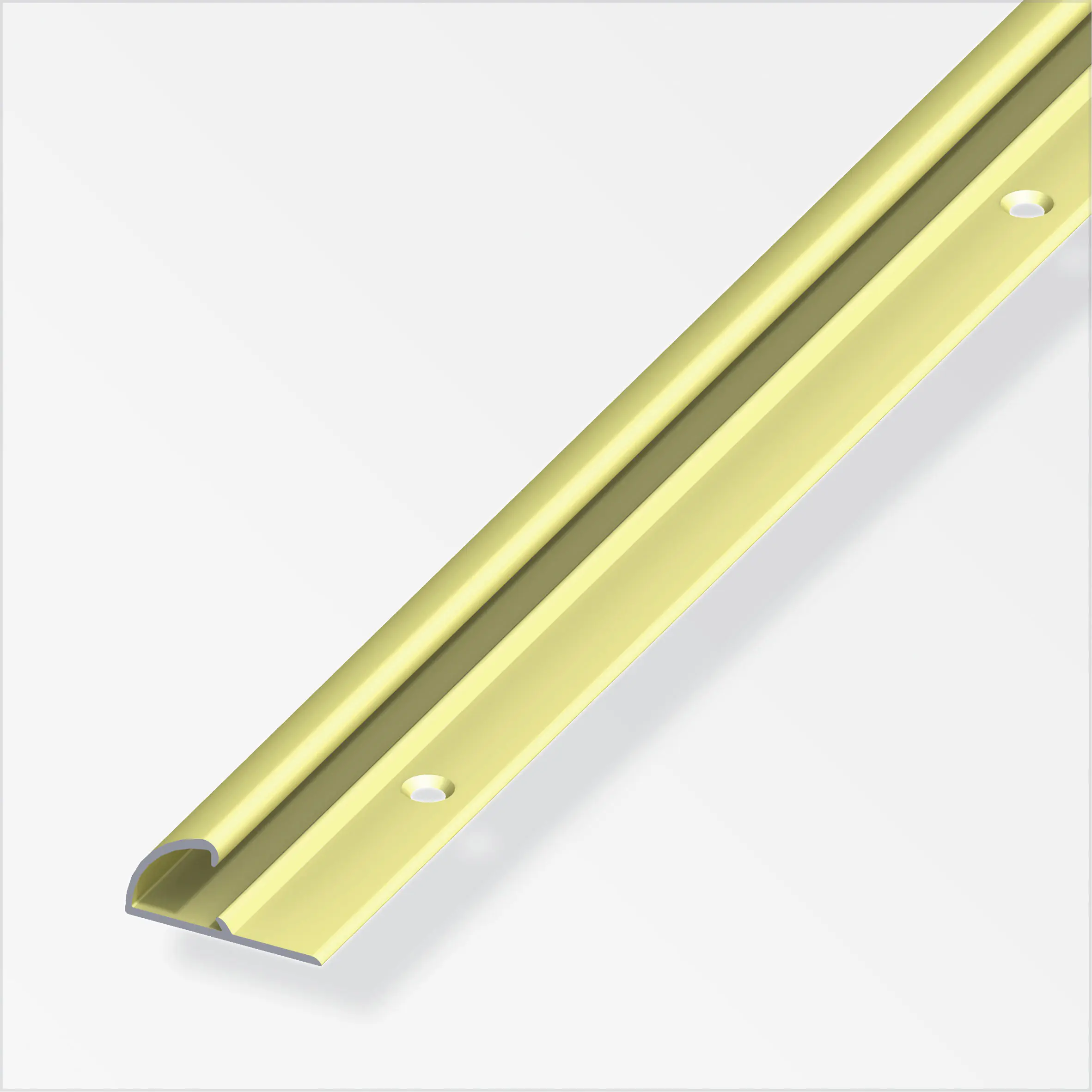 alfer Einfassprofil 1 m, 26 x 13 mm Aluminium eloxiert messing