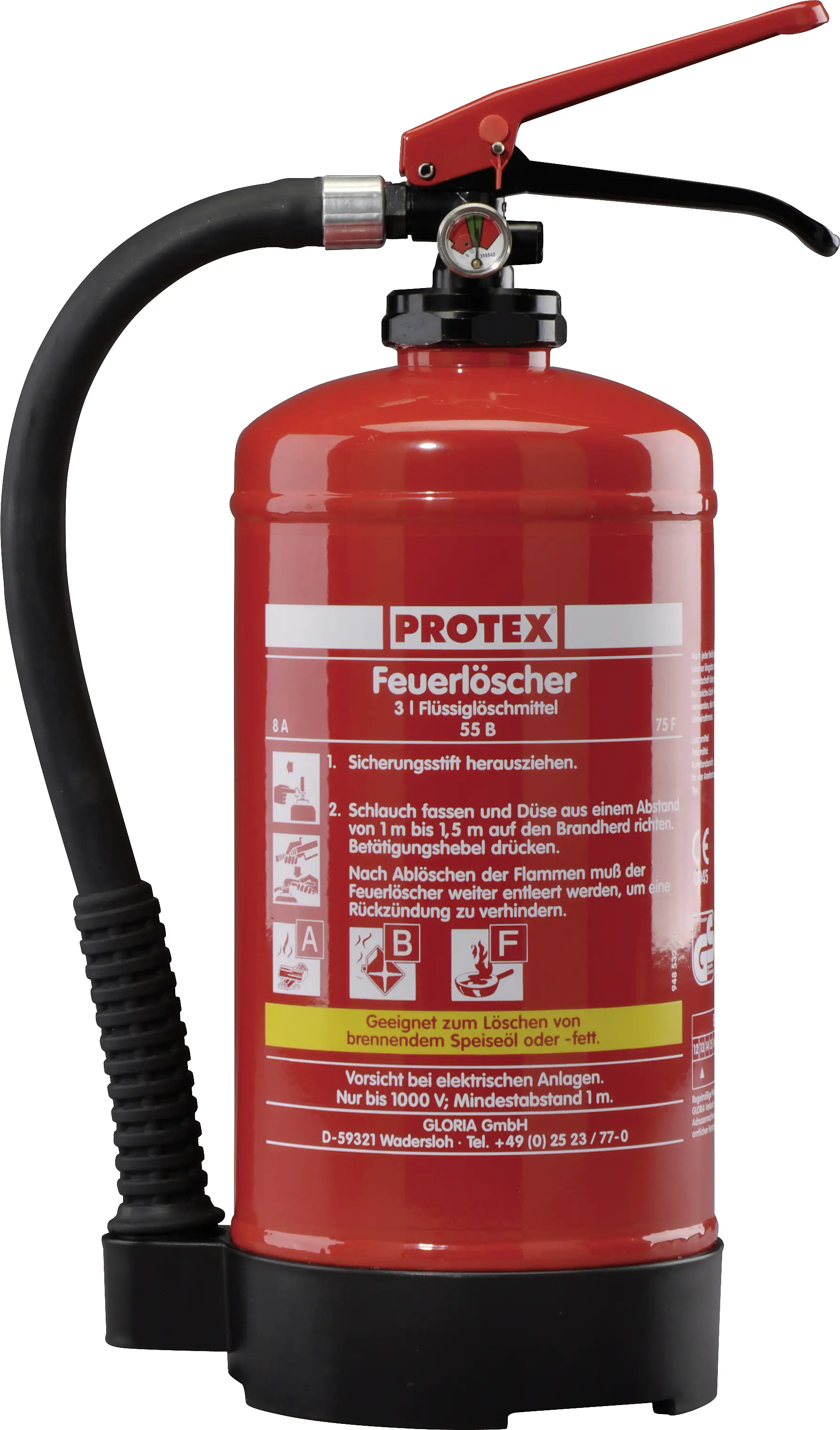 4006325224905 Protex Fettbrandfeuerlöscher FBDP3 Schaum Löschmittel