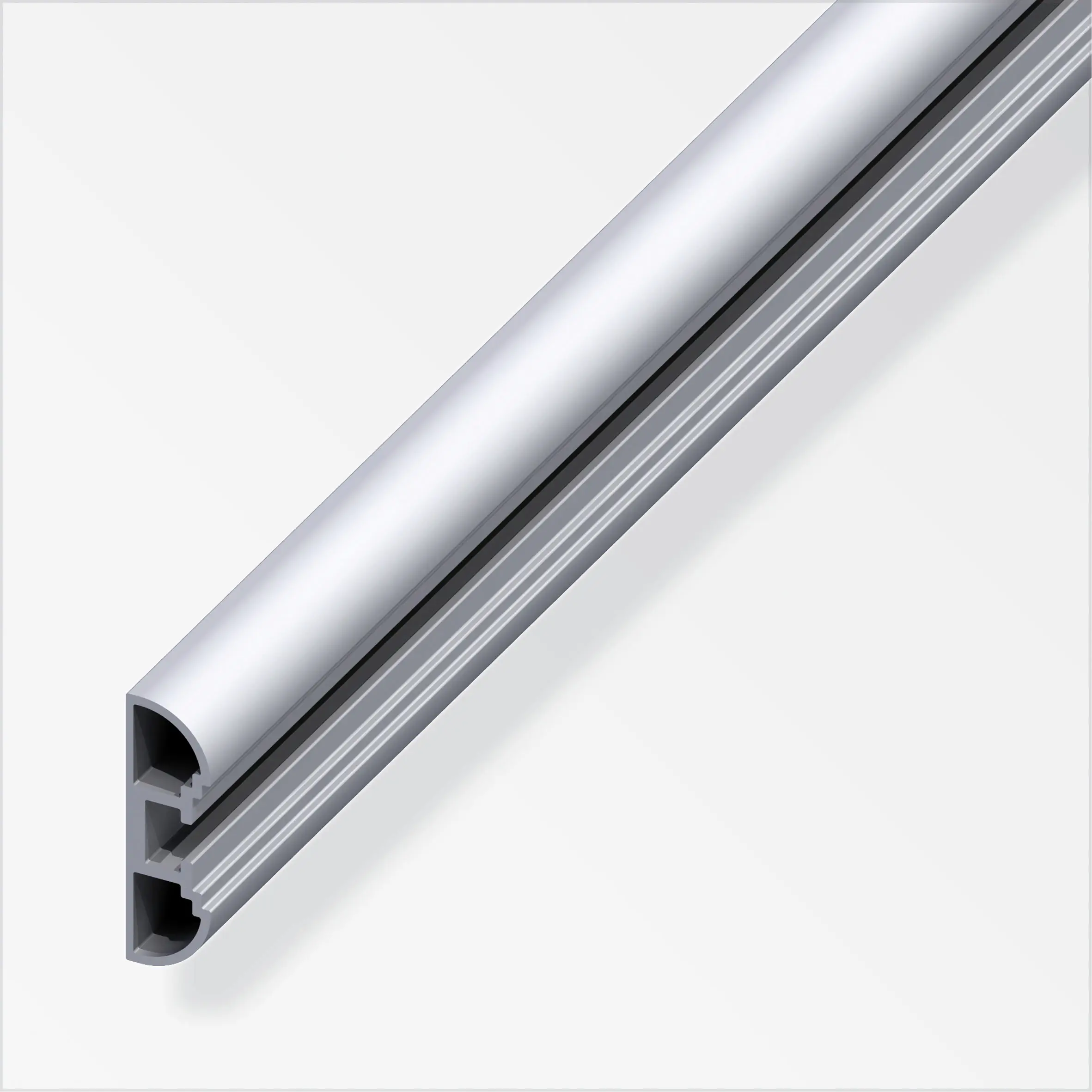 coaxis®-Profil, schmal 1 m, 35.5 x 11 mm Aluminium roh blank