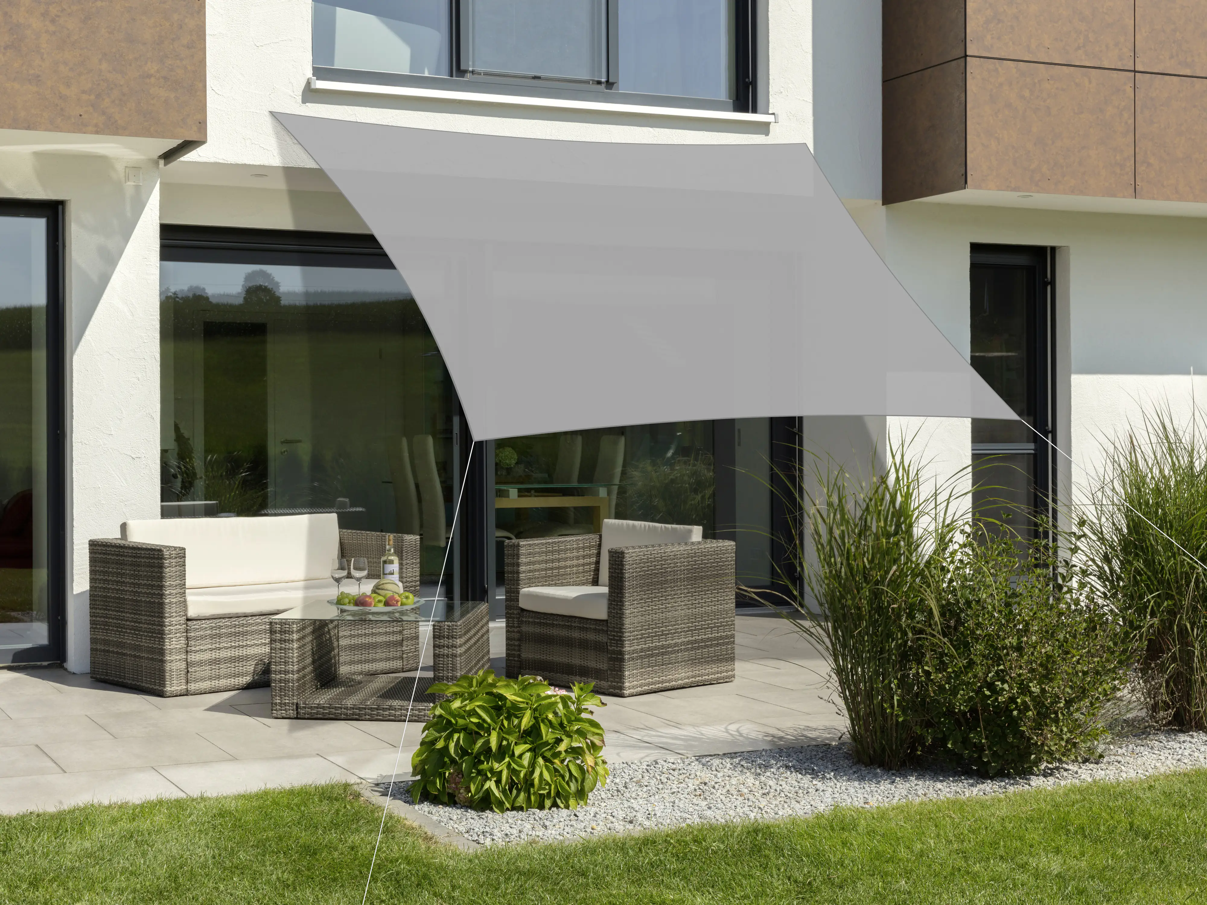 Schneider Sonnensegel Lanzarote silbergrau 360 x 360 cm