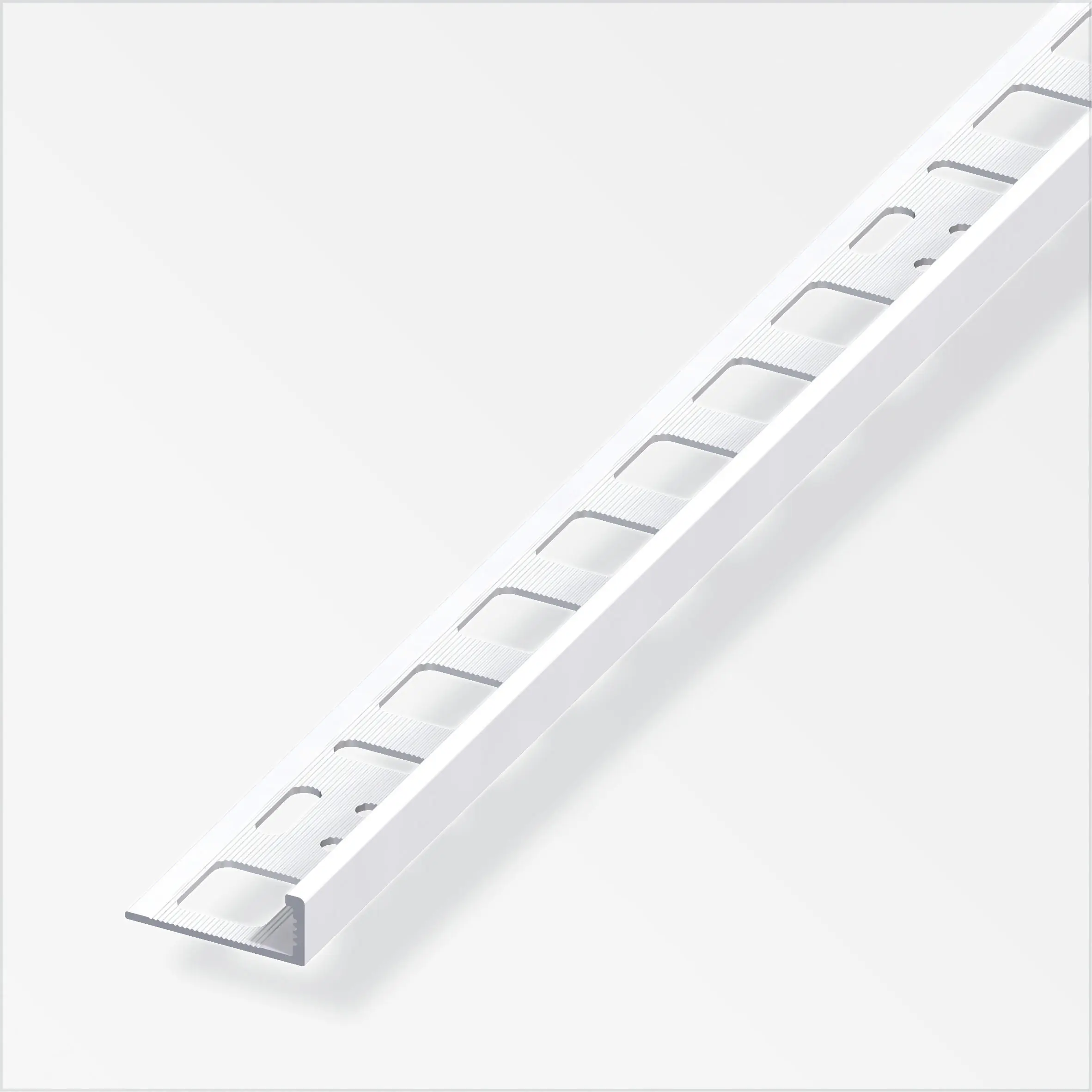 alfer Winkelprofil Aluminium beschichtet brillantweiß