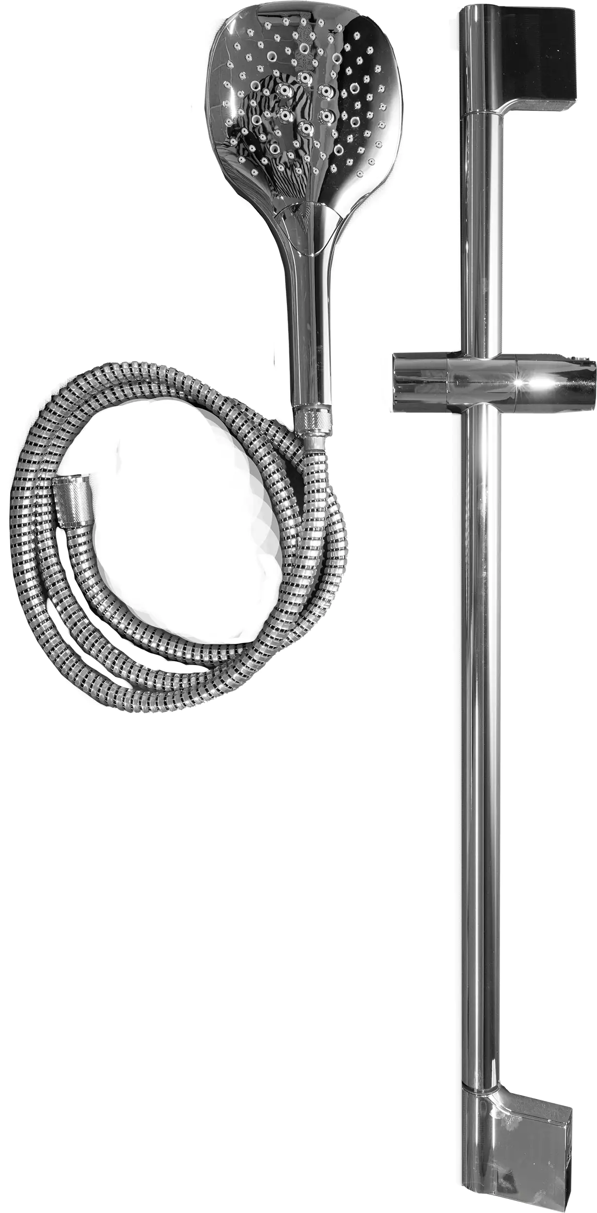 Primaster Brausegarnitur 3 Strahlarten Kreta chrom 73 cm Primaster Brausegarnitur 3 Strahlarten Kreta chrom 73 cm