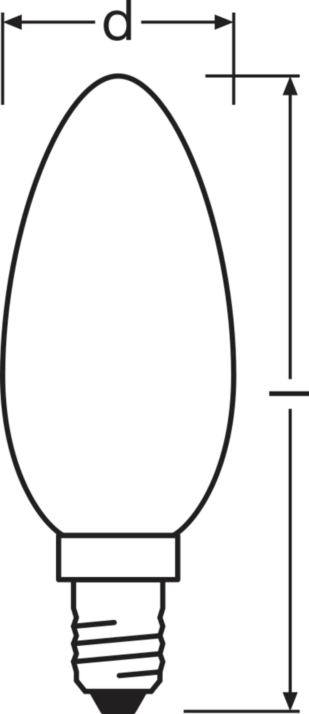 Osram LED Kerzenlampe E14 5,5 W warmweiß weiß matt