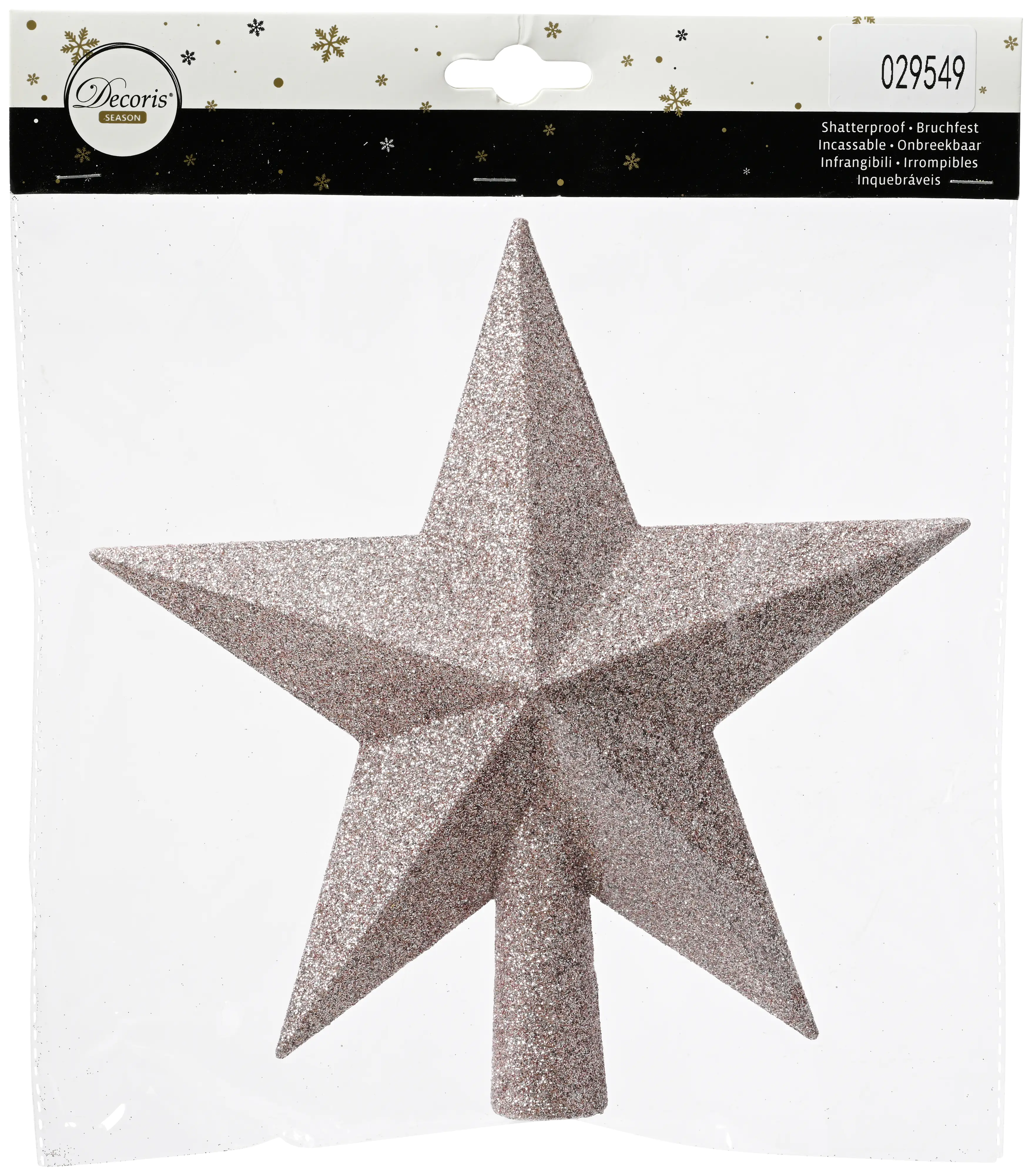 Kaemingk Baumspitze Stern rosa