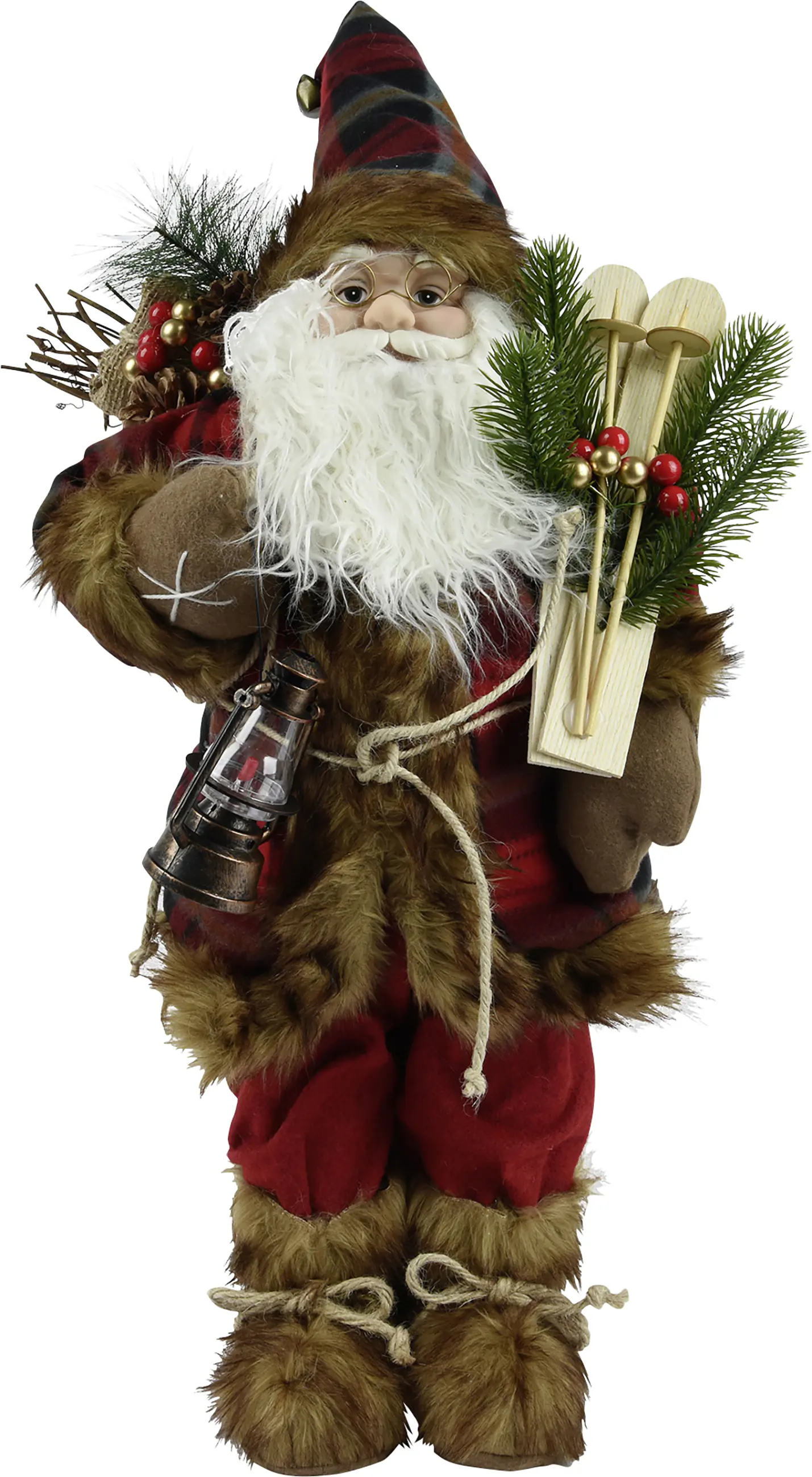 Decoris Dekofigur Weihnachtsmann 60 x 26 x 18 cm rot