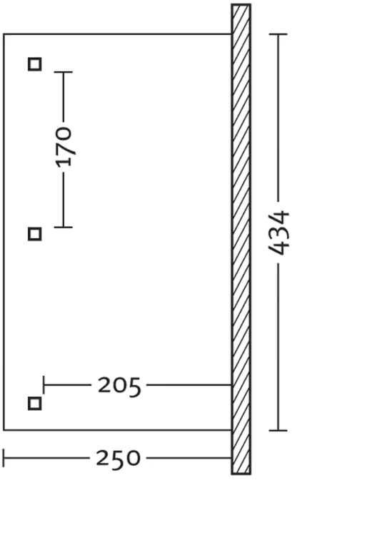 SKAN HOLZ Terrassenüberdachung Andria 434 x 250 cm, Leimholz, natur