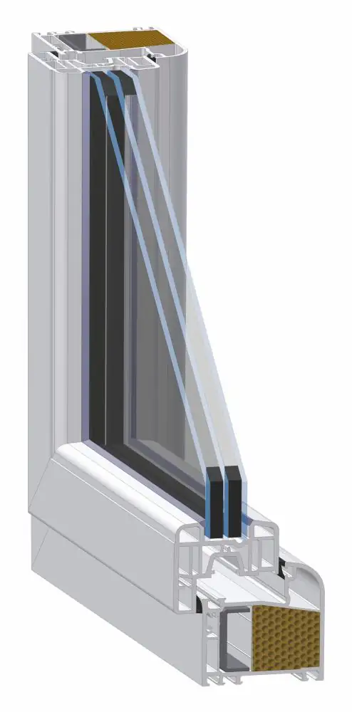 Meeth Fenster 95 x 85 cm DIN links 1 flügelig Dreh-Kipp weiß