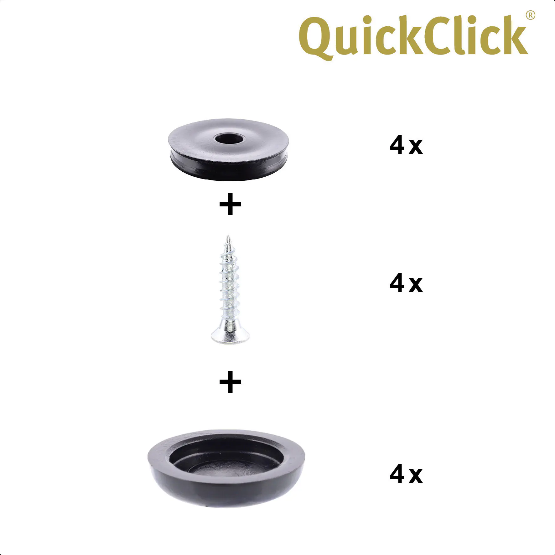 Wagner Möbelgleiter zum Anschrauben Black Slim schwarz grau Ø 20 mm - 4 Stück  Wagner Möbelgleiter zum Anschrauben Black Slim schwarz grau Ø 20 mm - 4 Stück