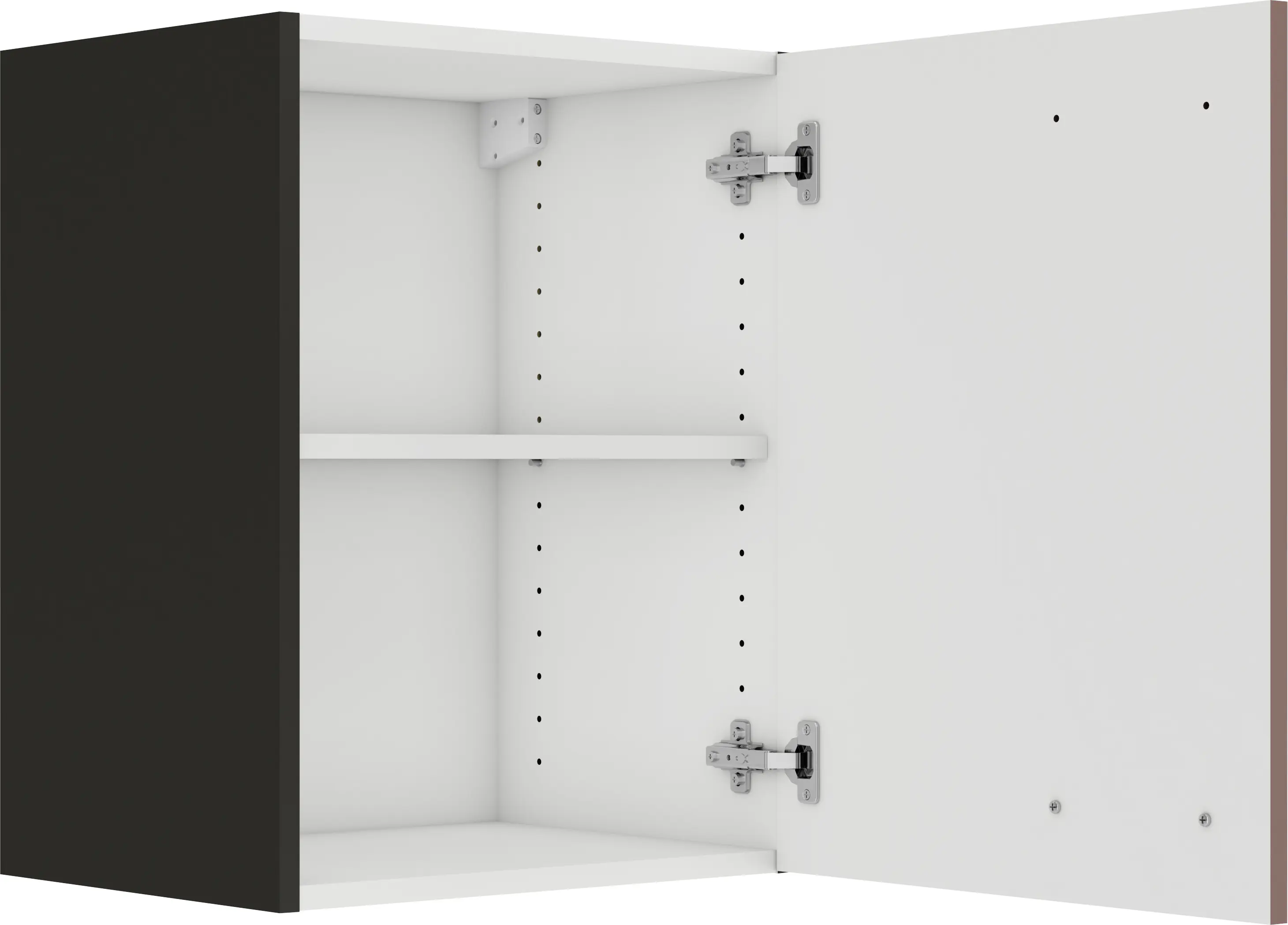 Optifit Oberschrank Nizza 407 rostrot/anthrazit matt 45 cm