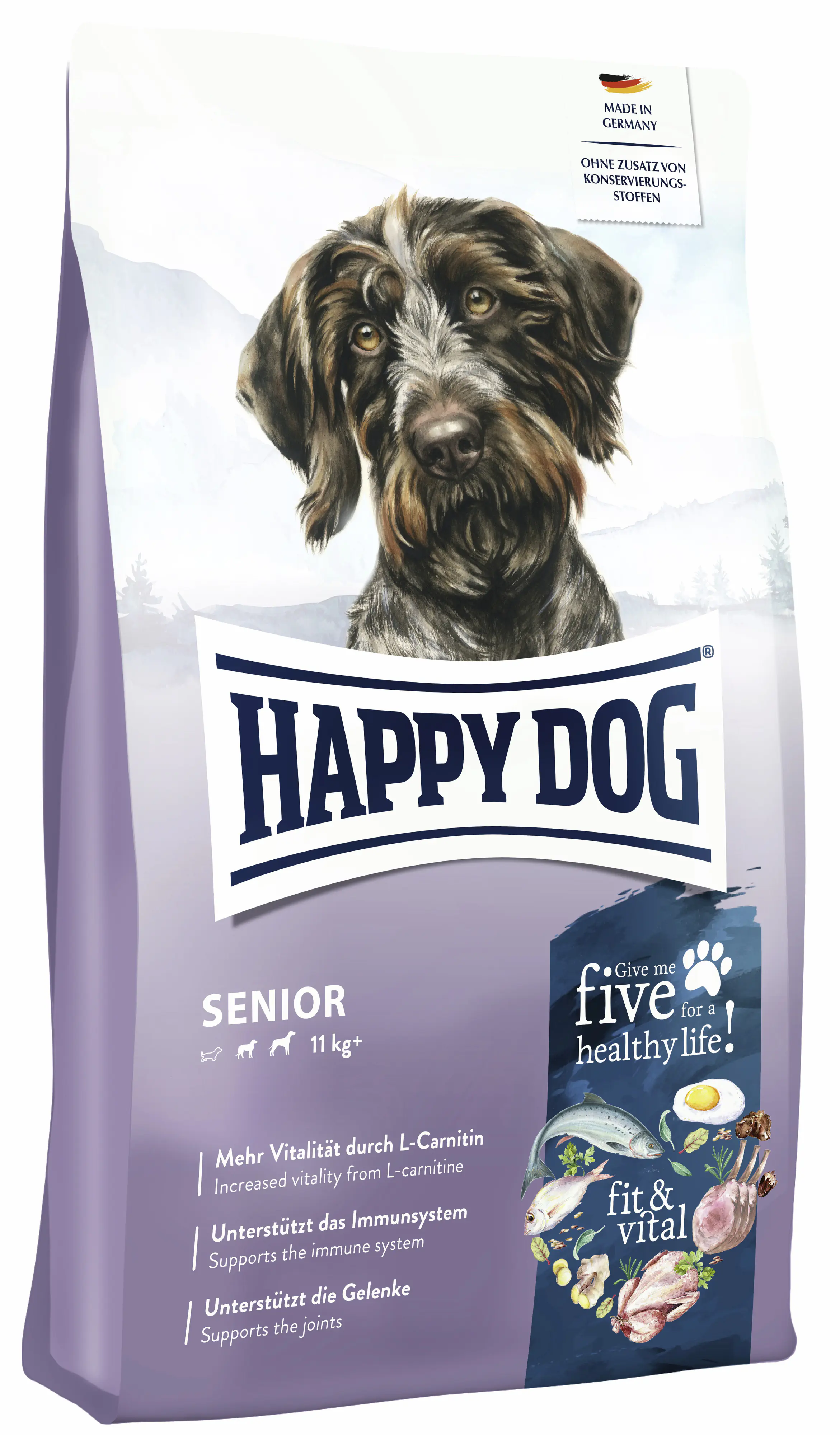 Happy Dog Fit & Vital Hundetrockenfutter Adult 12 kg Geflügel, Lamm, Fisch & Lachs