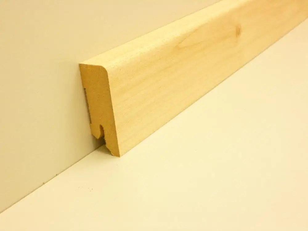 B.S. Bauprogramm Clip-Sockelleiste 250 cm 50 x 18 mm Birke geplankt