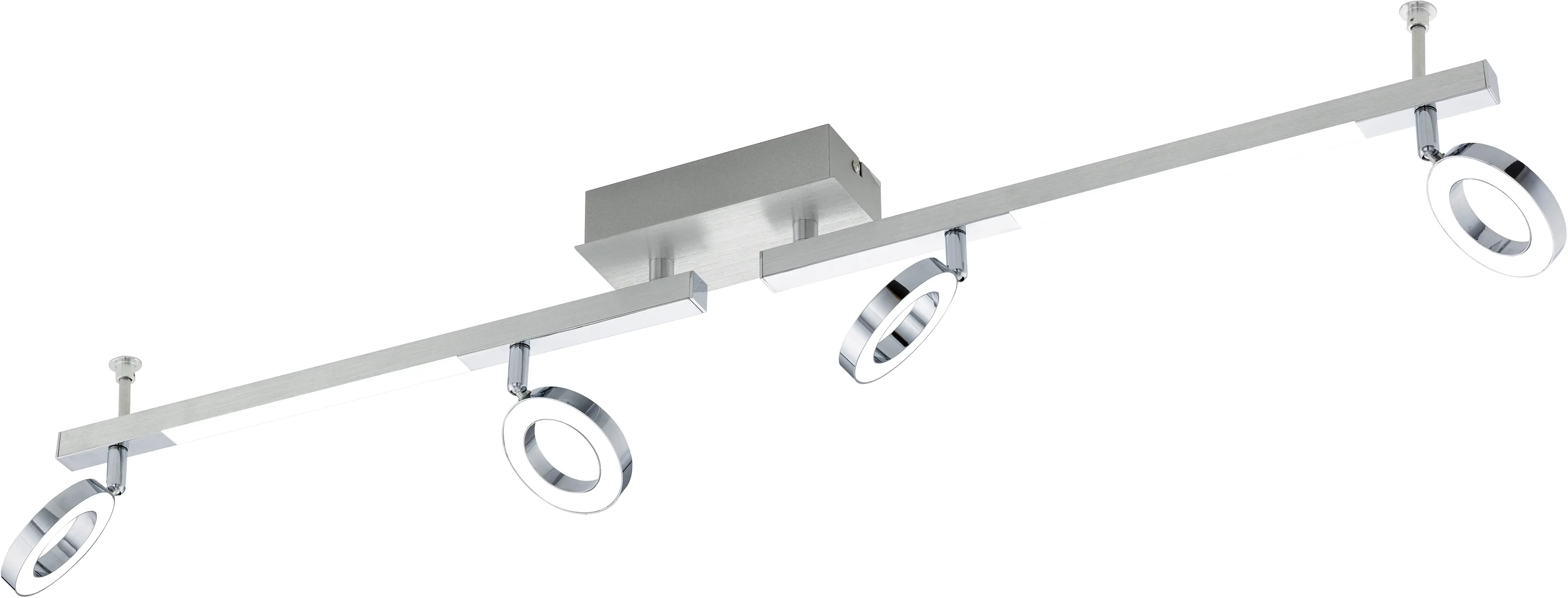 Eglo 4er LED Spot Cardillio 1 alu-chrom 98,5 x 8,5 cm warmweiß