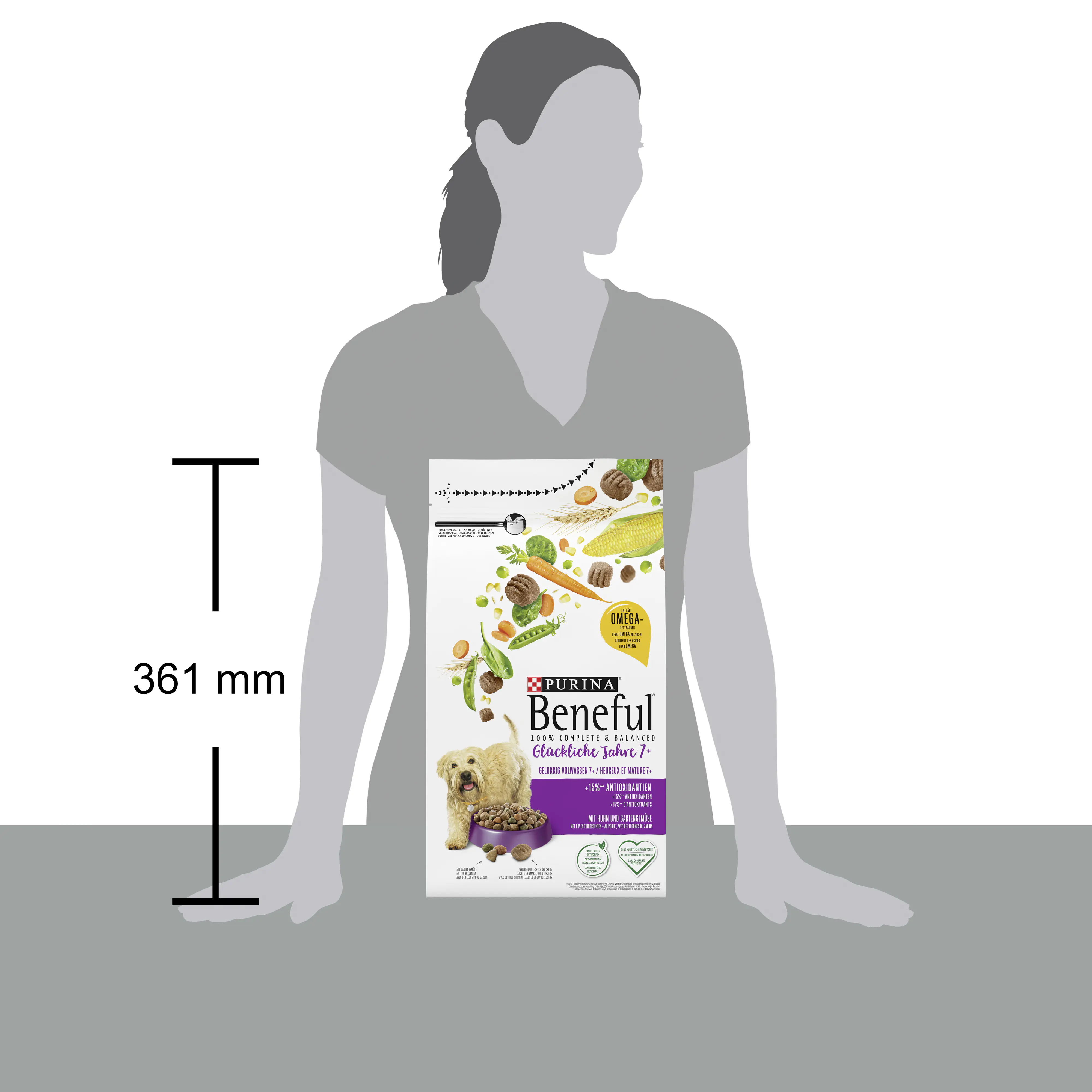 Purina Beneful Hundetrockenfutter Senior 1,4 kg Huhn & Gemüse 