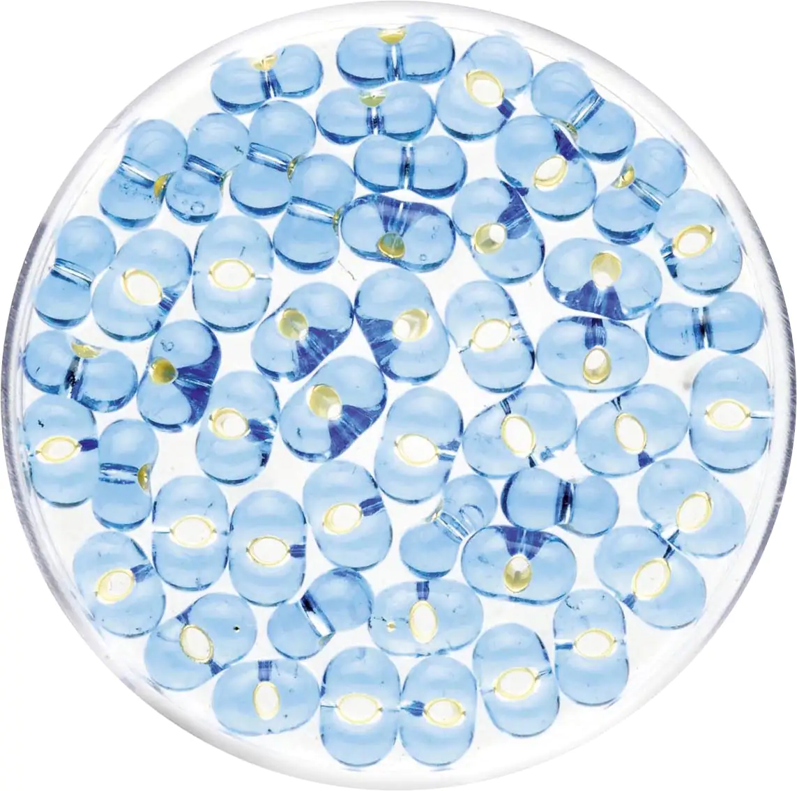 Glorex Farfalle Silbereinzug 6,5 mm 17 g, hellblau