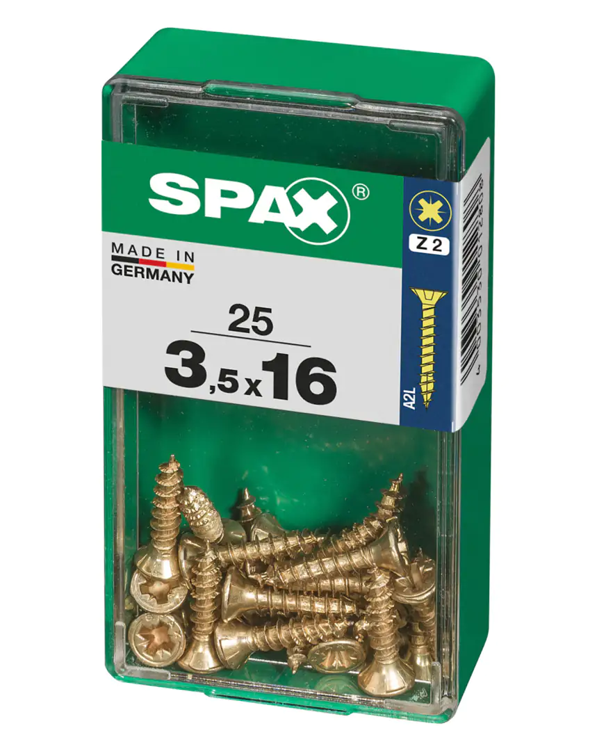 Spax Universalschrauben 3.5 x 16 mm PZ 2 - 25 Stk.