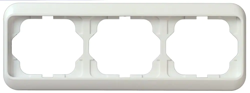 Busch-Jaeger Abdeckrahmen 3-fach Alpha Nea, studioweiß, 1723-24G Busch-Jaeger Abdeckrahmen 3-fach Alpha Nea, studioweiß, 1723-24G