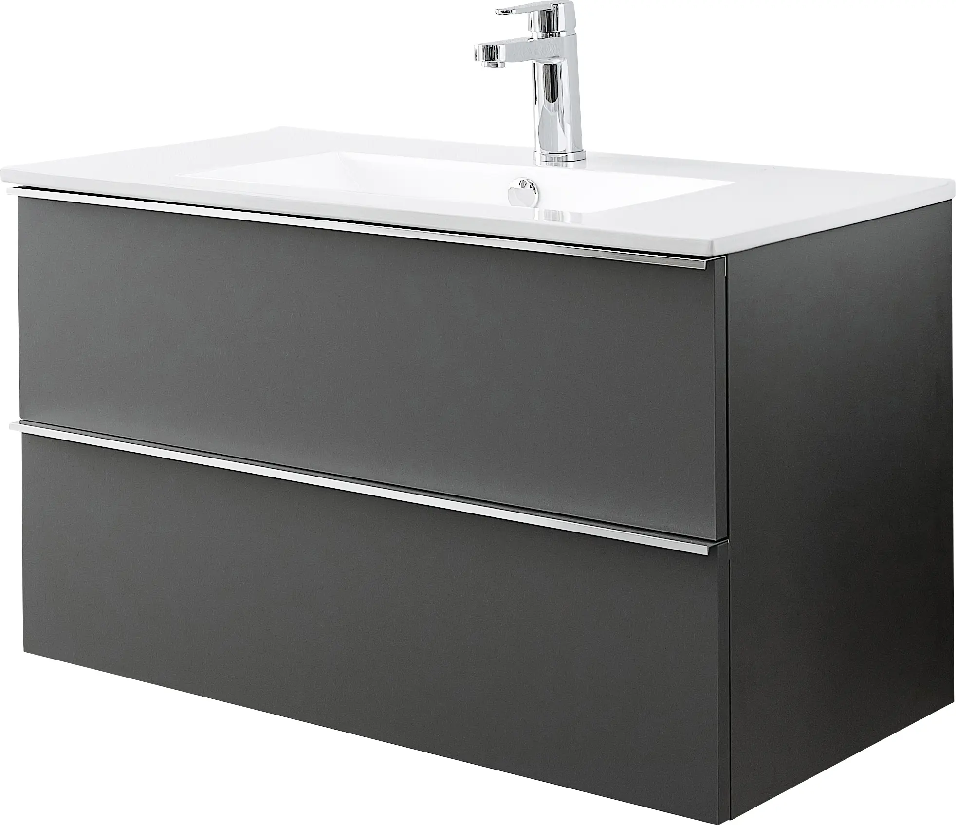 Primaster Waschtischunterschrank Düsseldorf grau 80 cm
