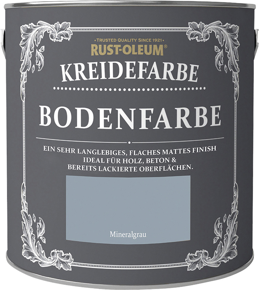Rust-Oleum Kreidefarbe Bodenfarbe 2,5 L mineralgrau
