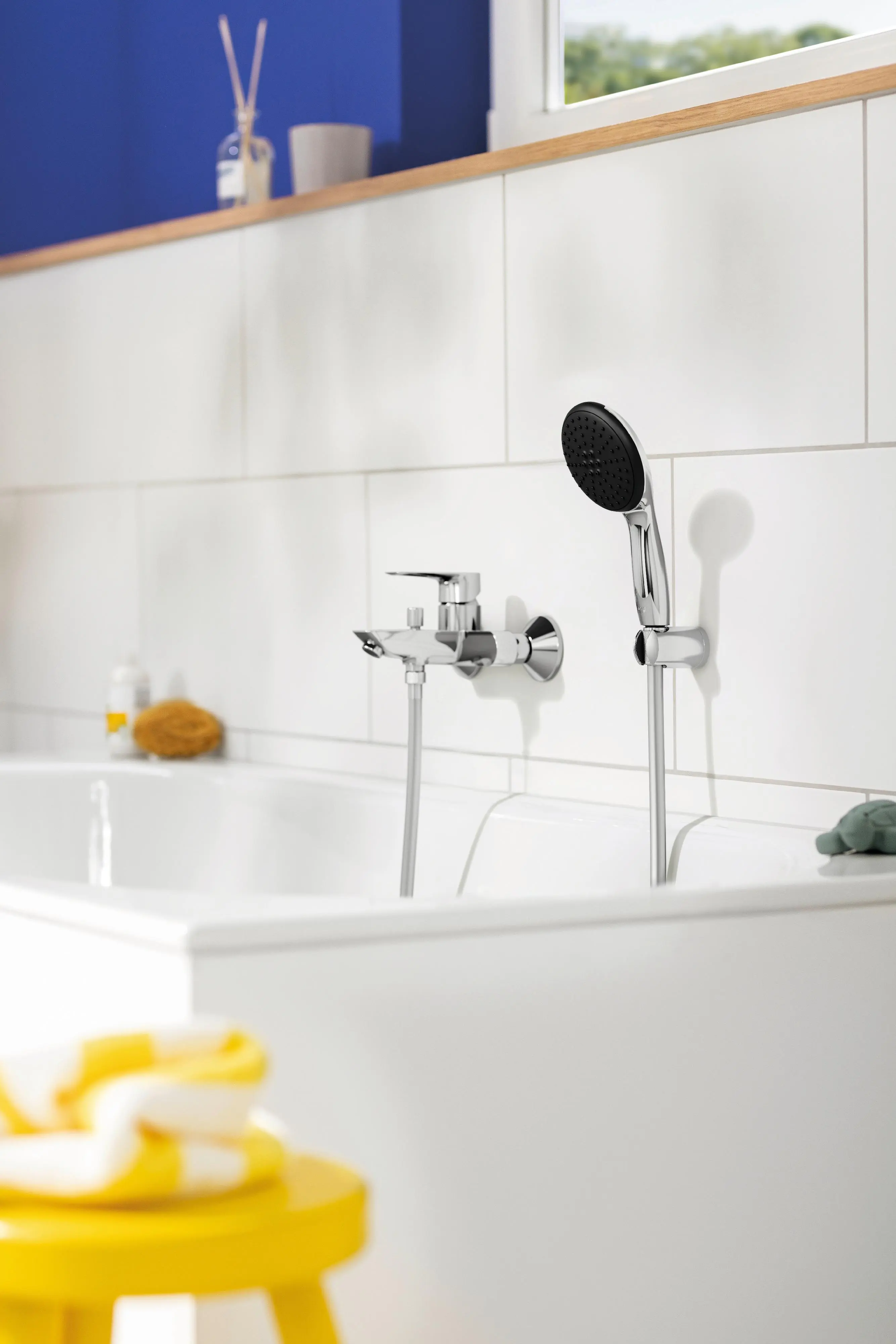 Grohe Start Loop Einhand-Wannenbatterie, 1/2", chrom, mit langlebiger Oberfläche