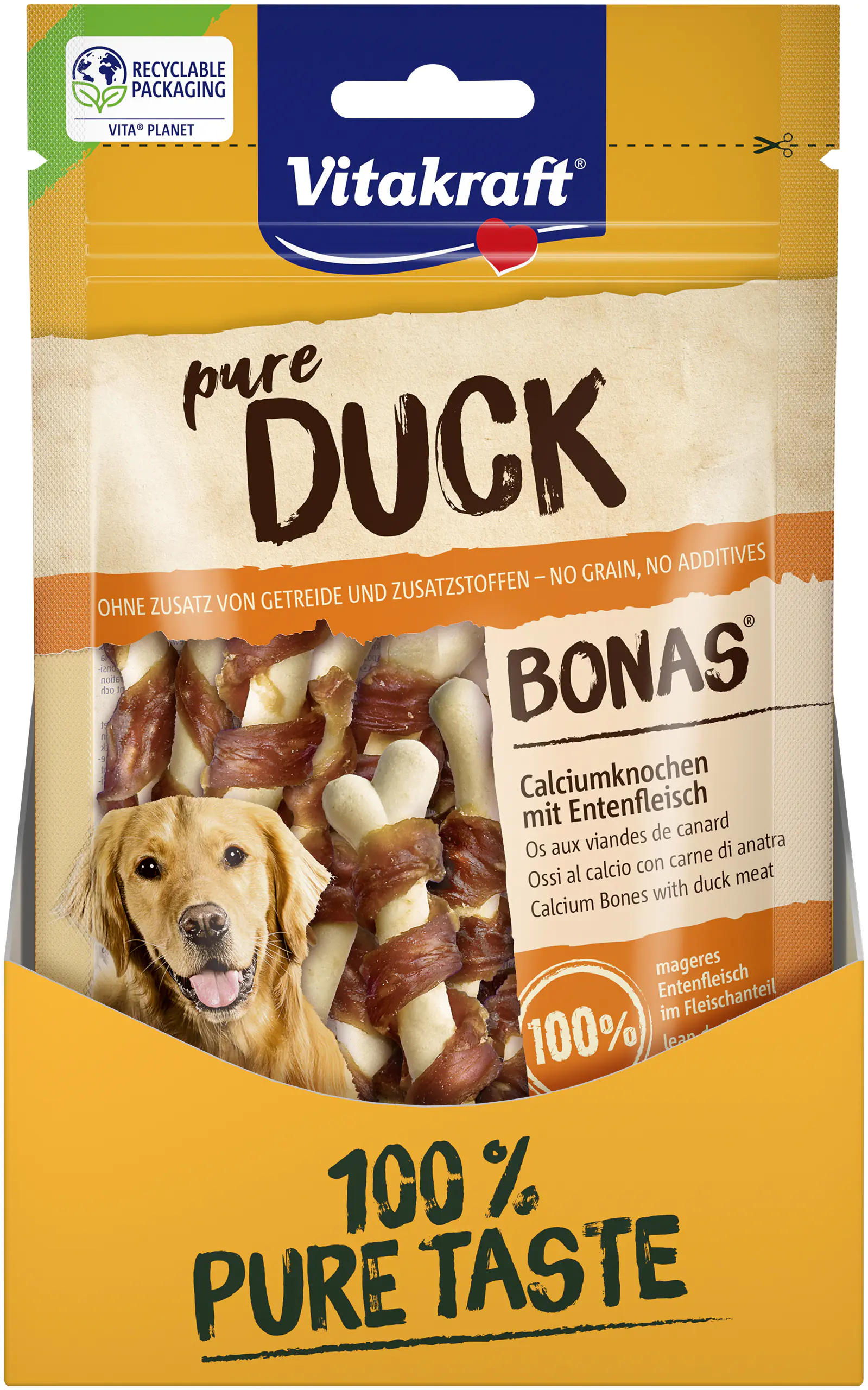 Vitakraft Duck Bonas Calciumknochen Ente 80 g Vitakraft Duck Bonas Calciumknochen Ente 80 g
