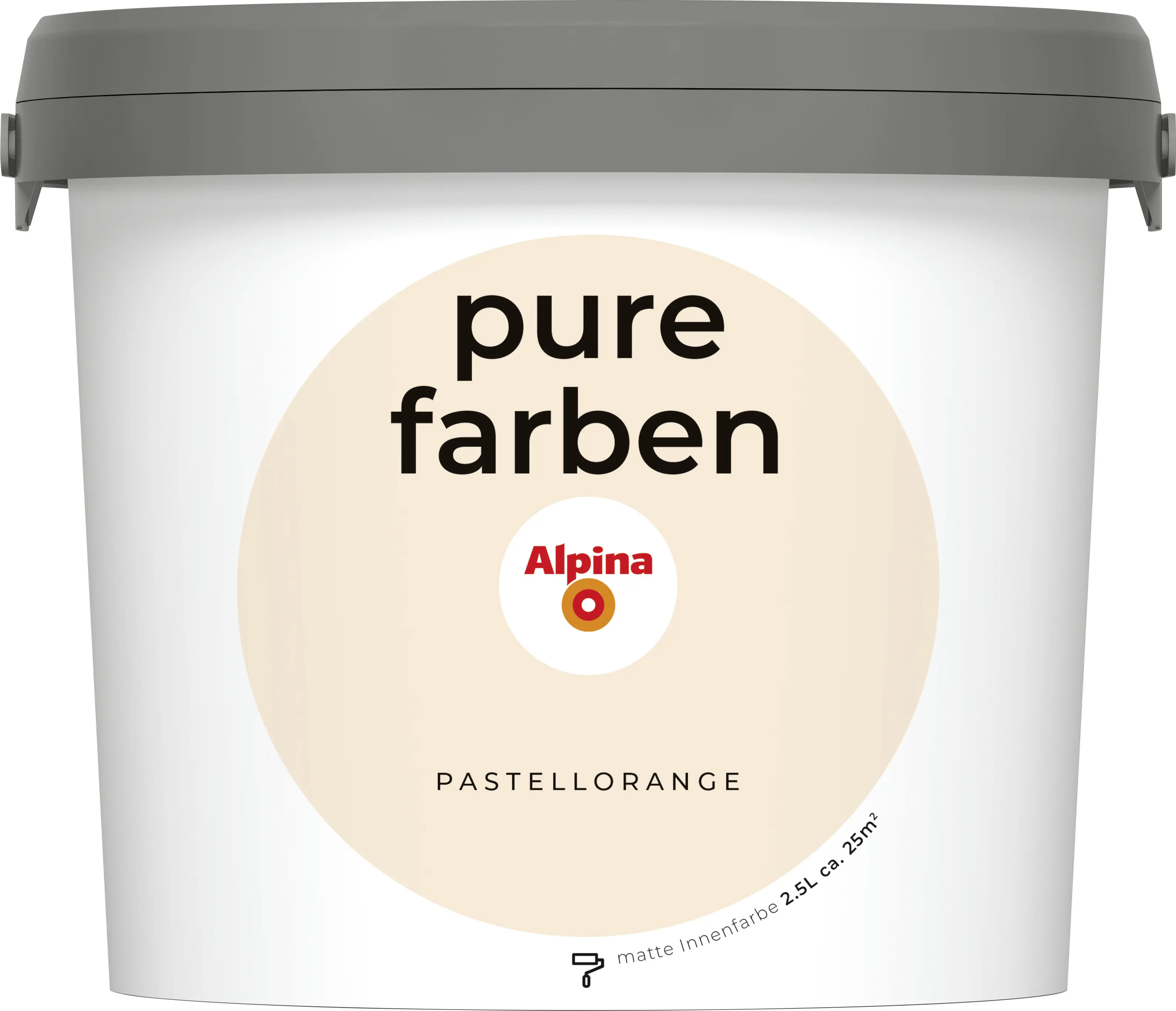 Alpina Pure Farben Wandfarbe pastellorange 2,5 L
