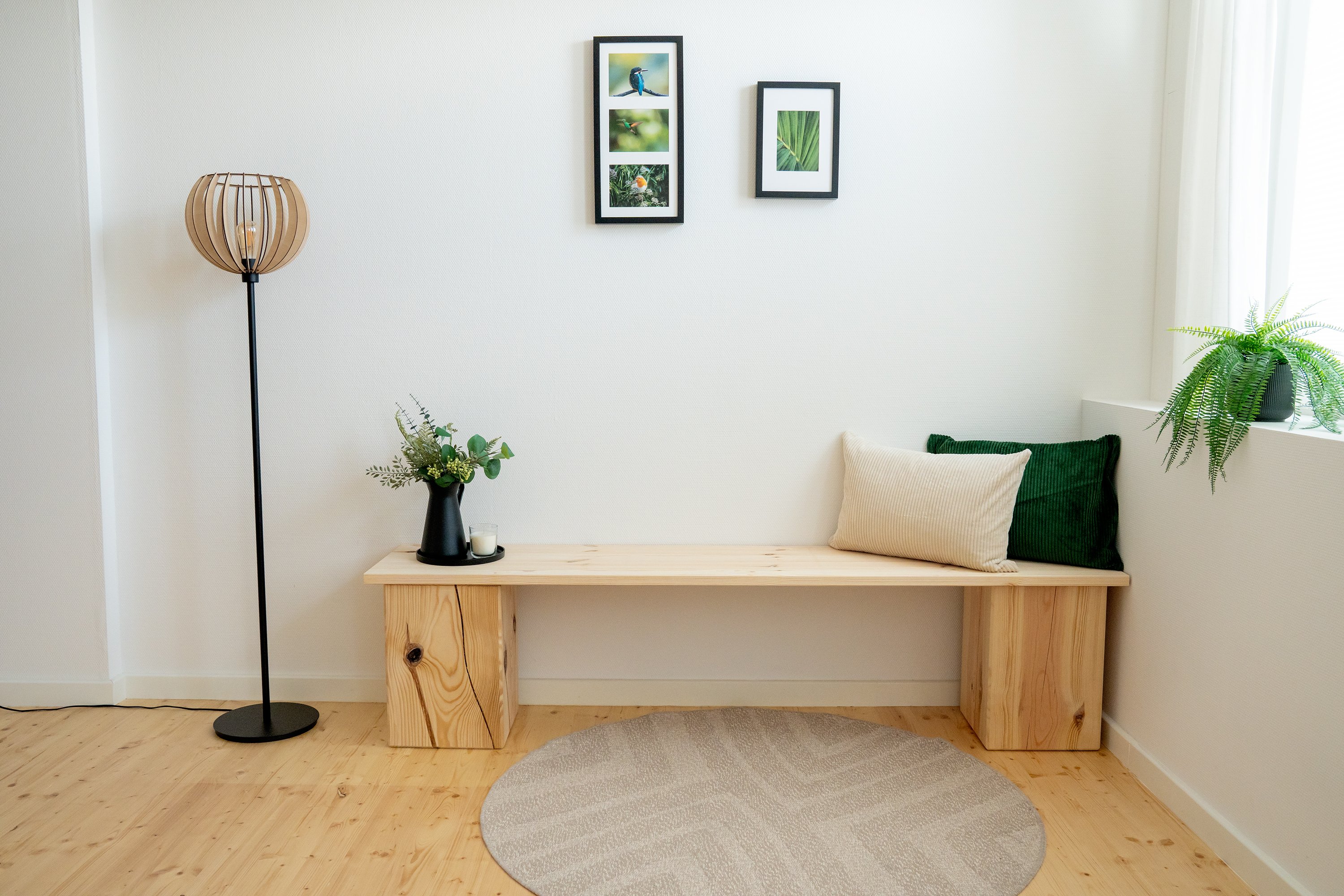 Massivholzblock Kiefer 30 x 30 x 45 cm