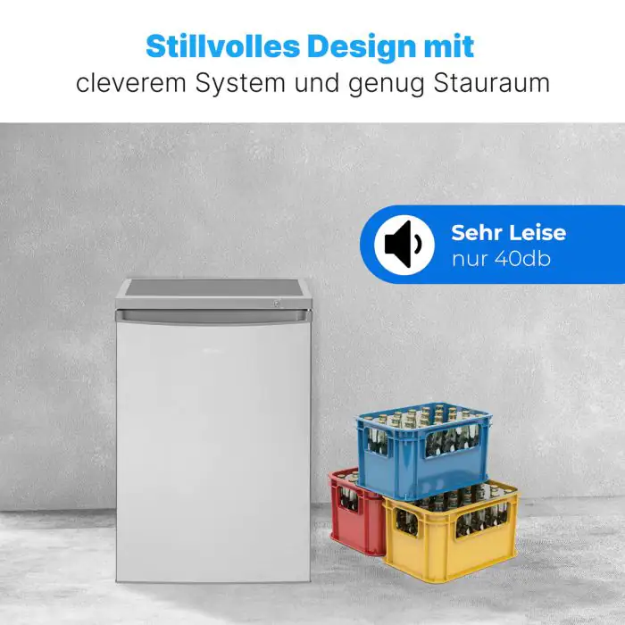 Bomann Kühlschrank mit Eisfach KS 2184.1 inox-look